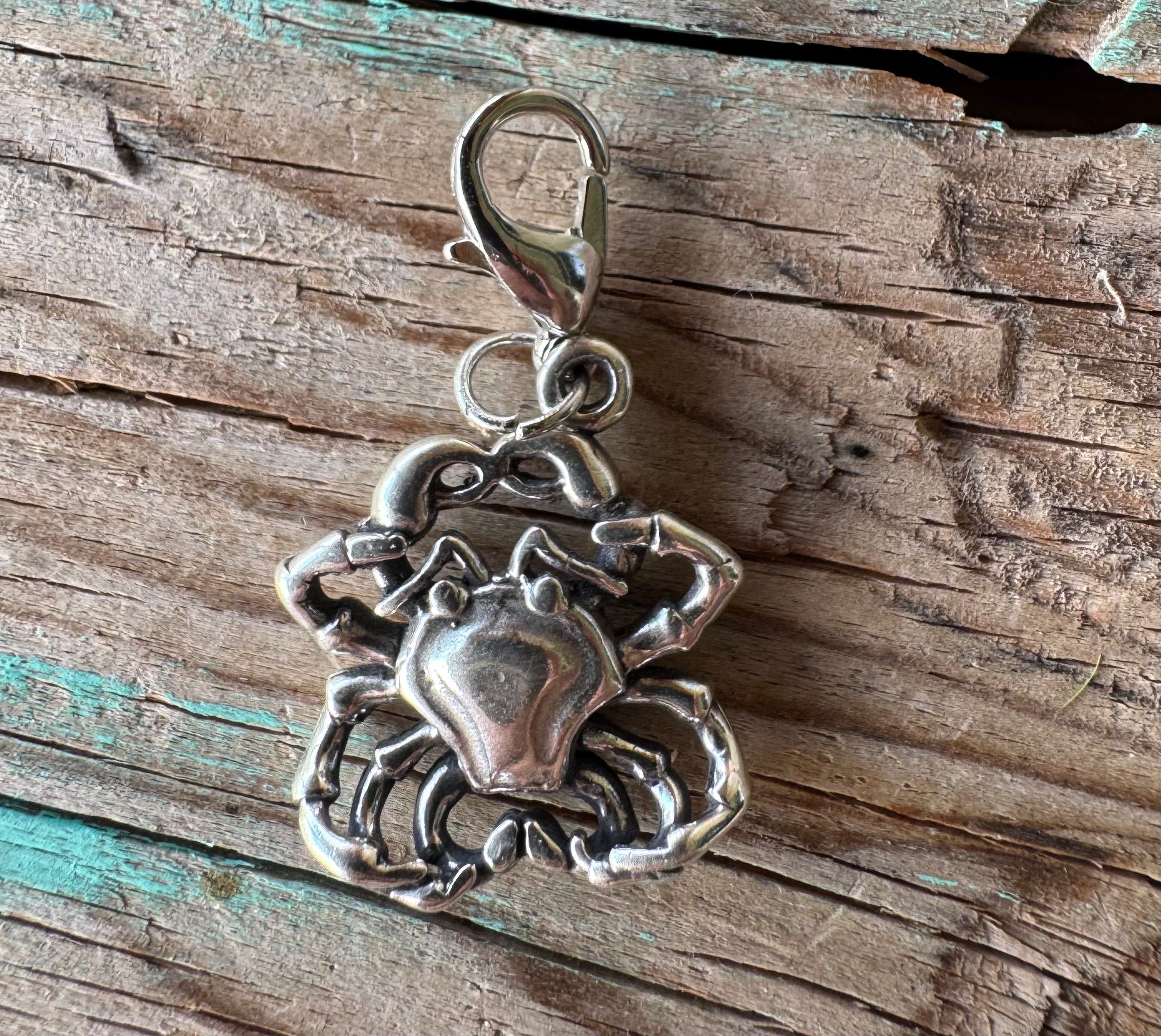 Handcrafted Sterling Silver Cancer/ Crab Charm