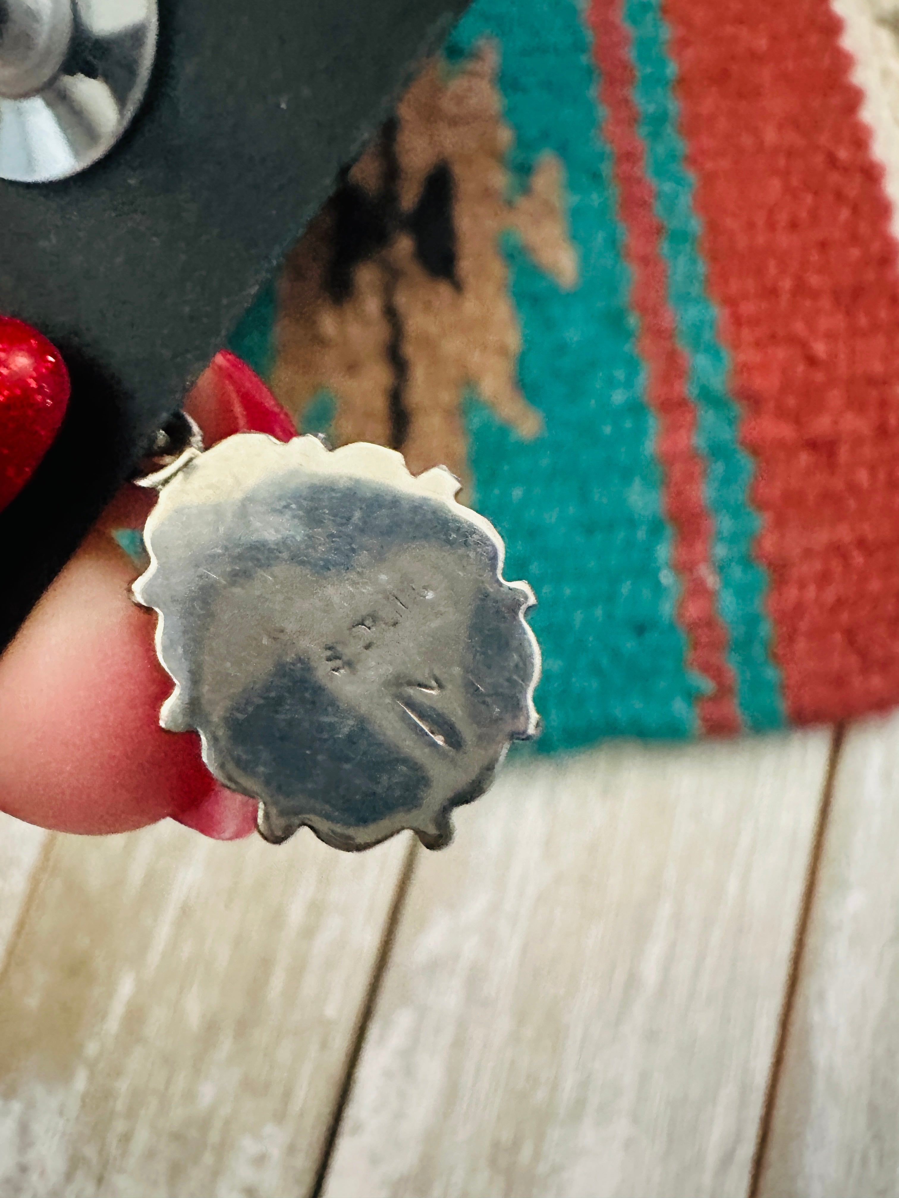 Handcrafted Sterling Silver & Turquoise Dangle Earrings