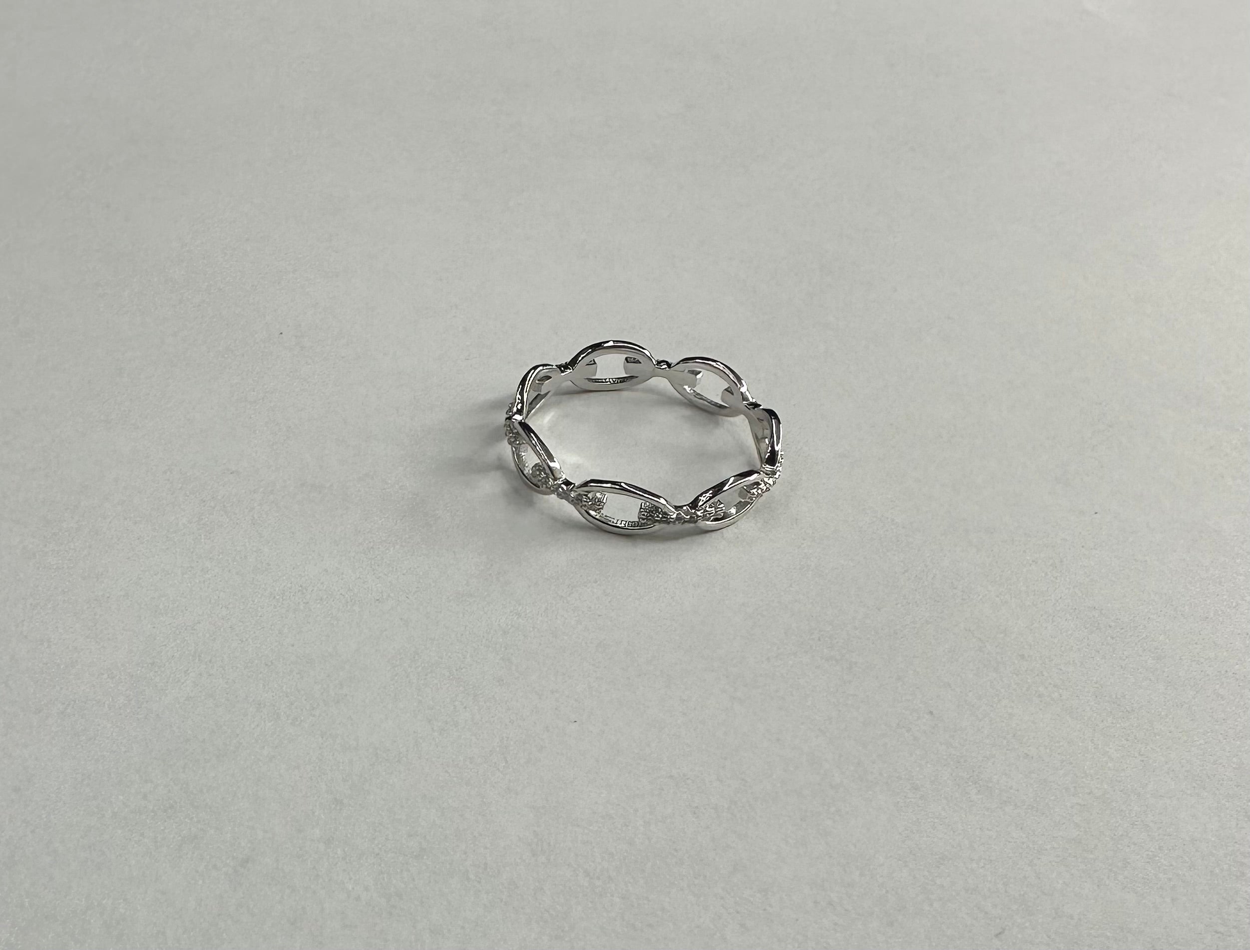 Sterling Silver Open Chain Link Ring