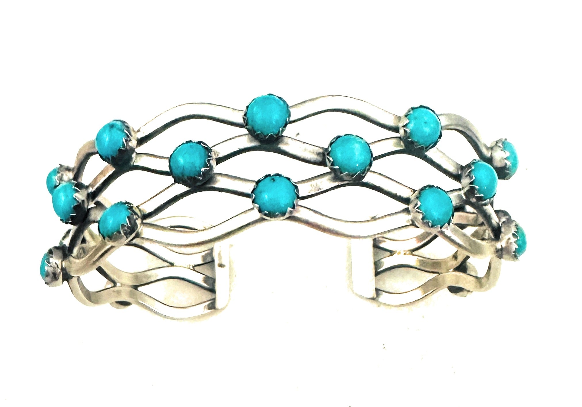 Navajo Turquoise & Sterling Silver Cuff Bracelet