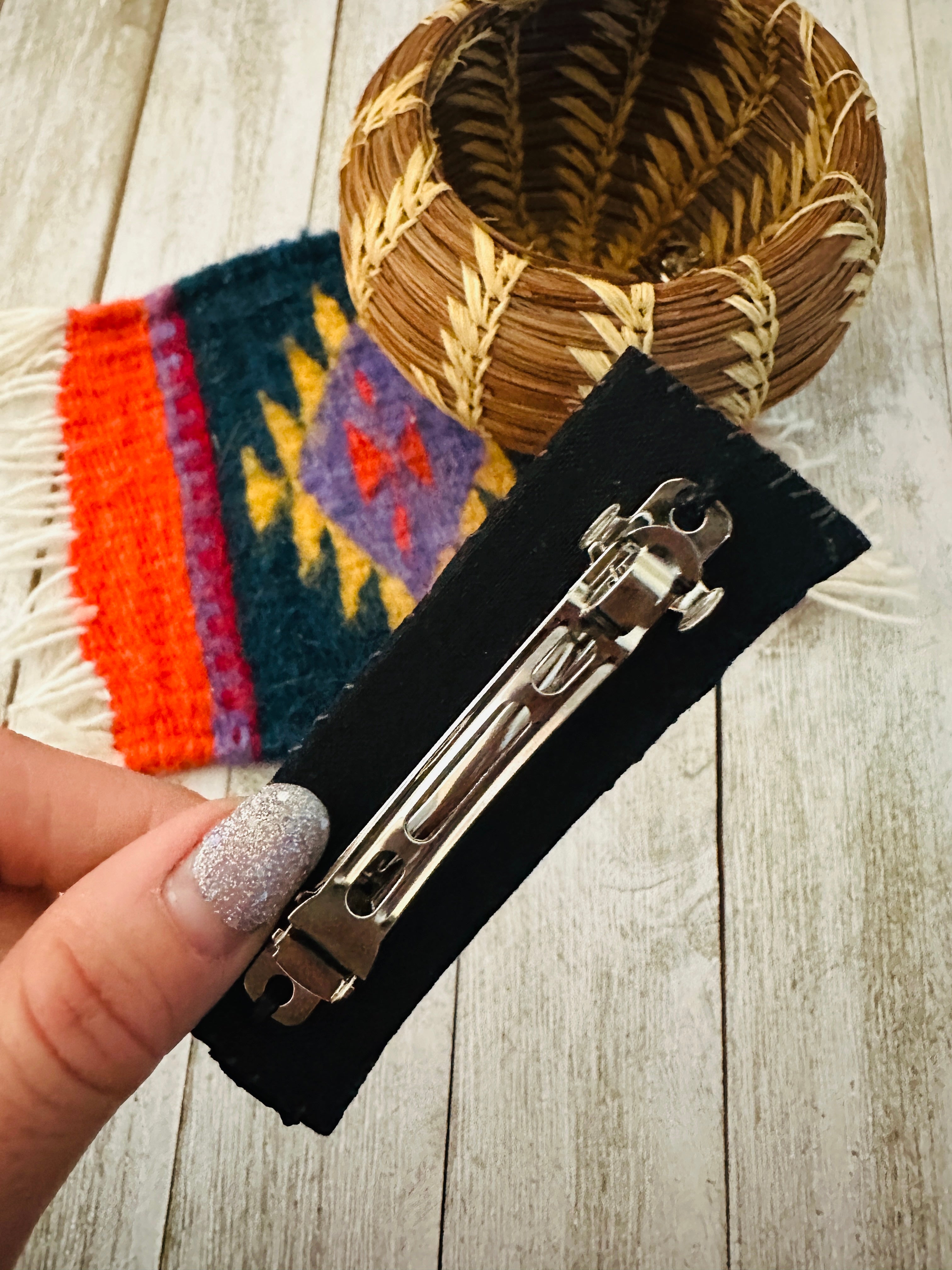 Navajo Handmade Beaded Barrette