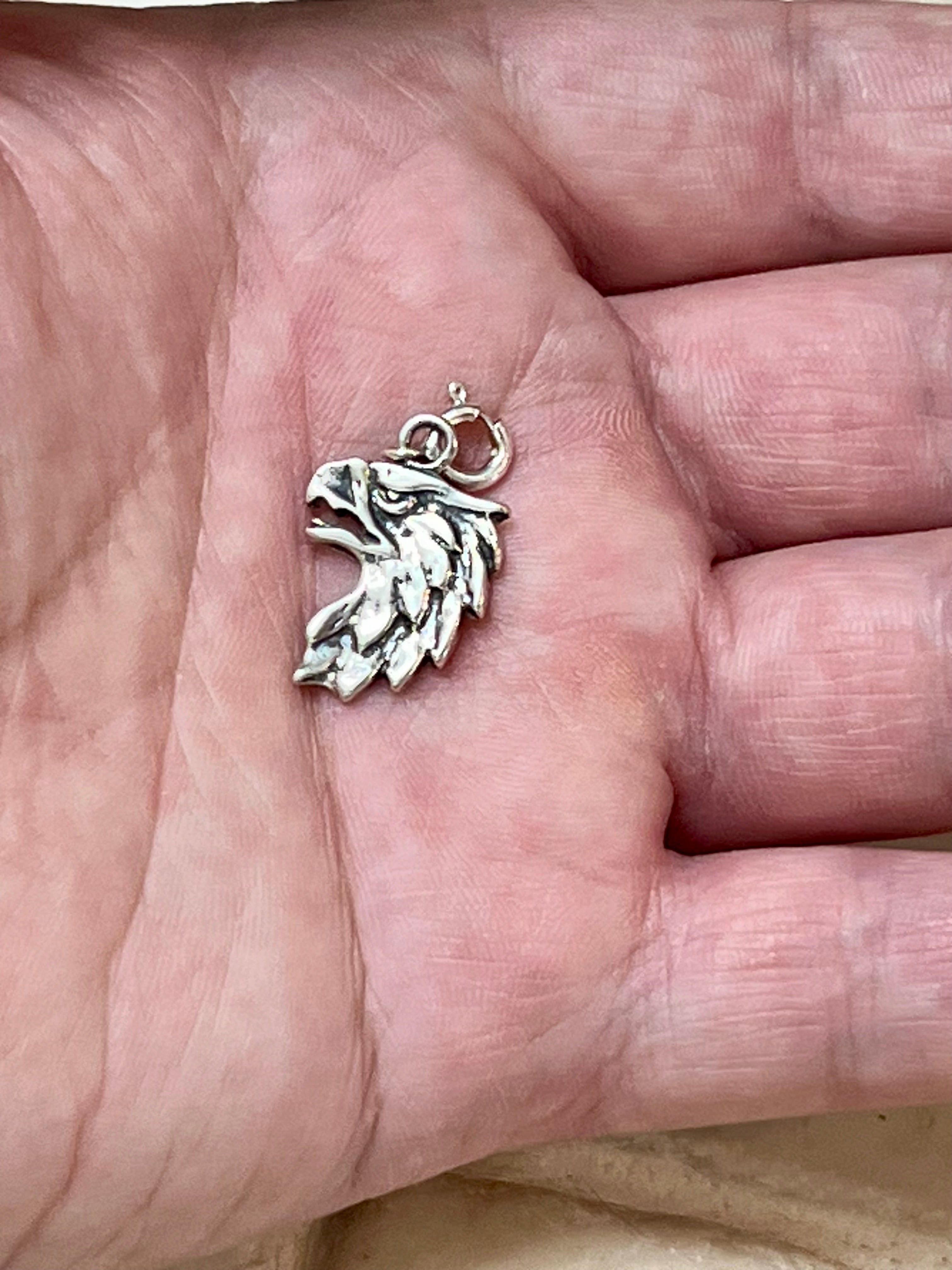 Hand Crafted Sterling Silver Eagle Charm