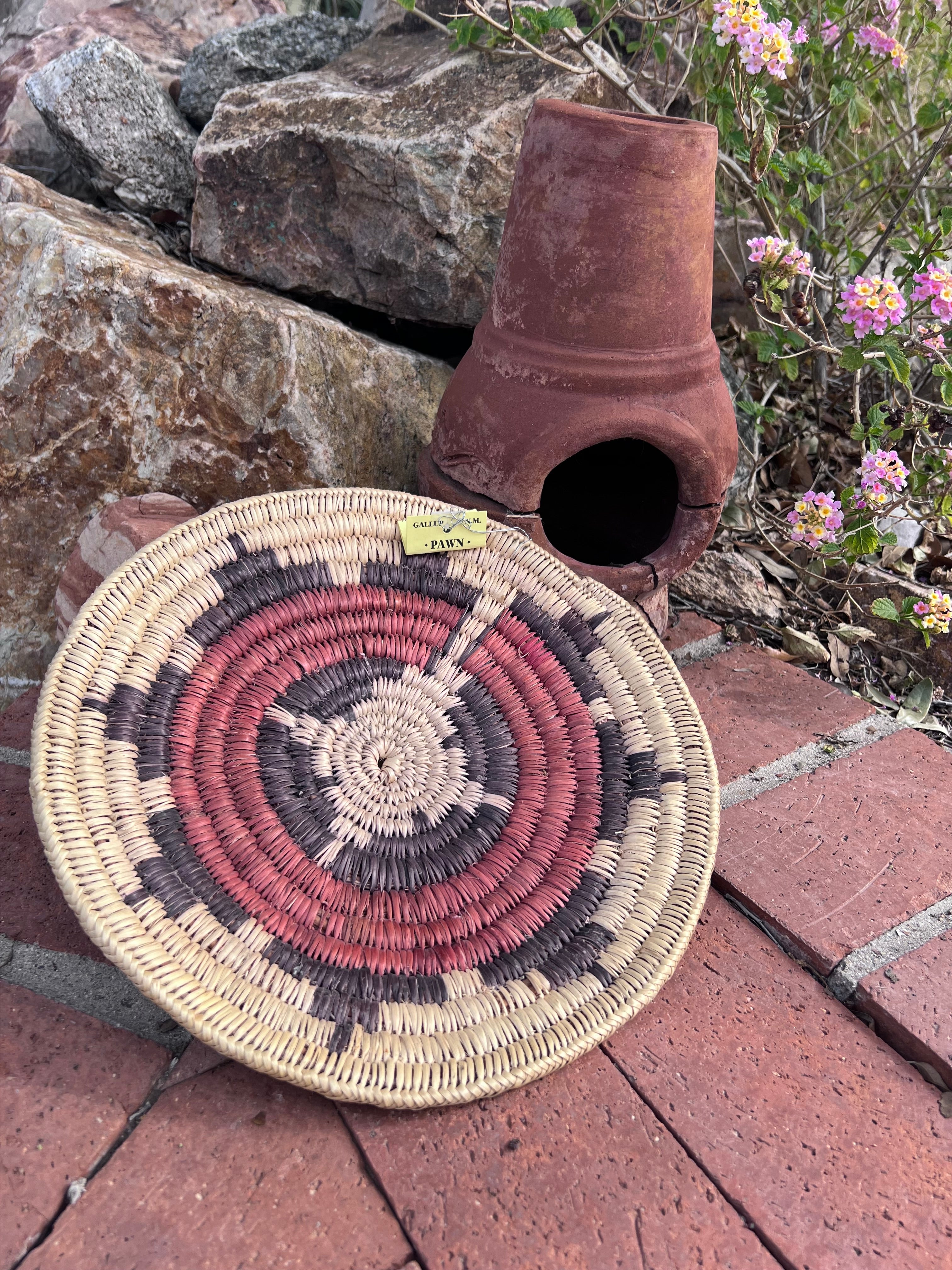 Old Pawn Handcrafted Woven Basket  #11