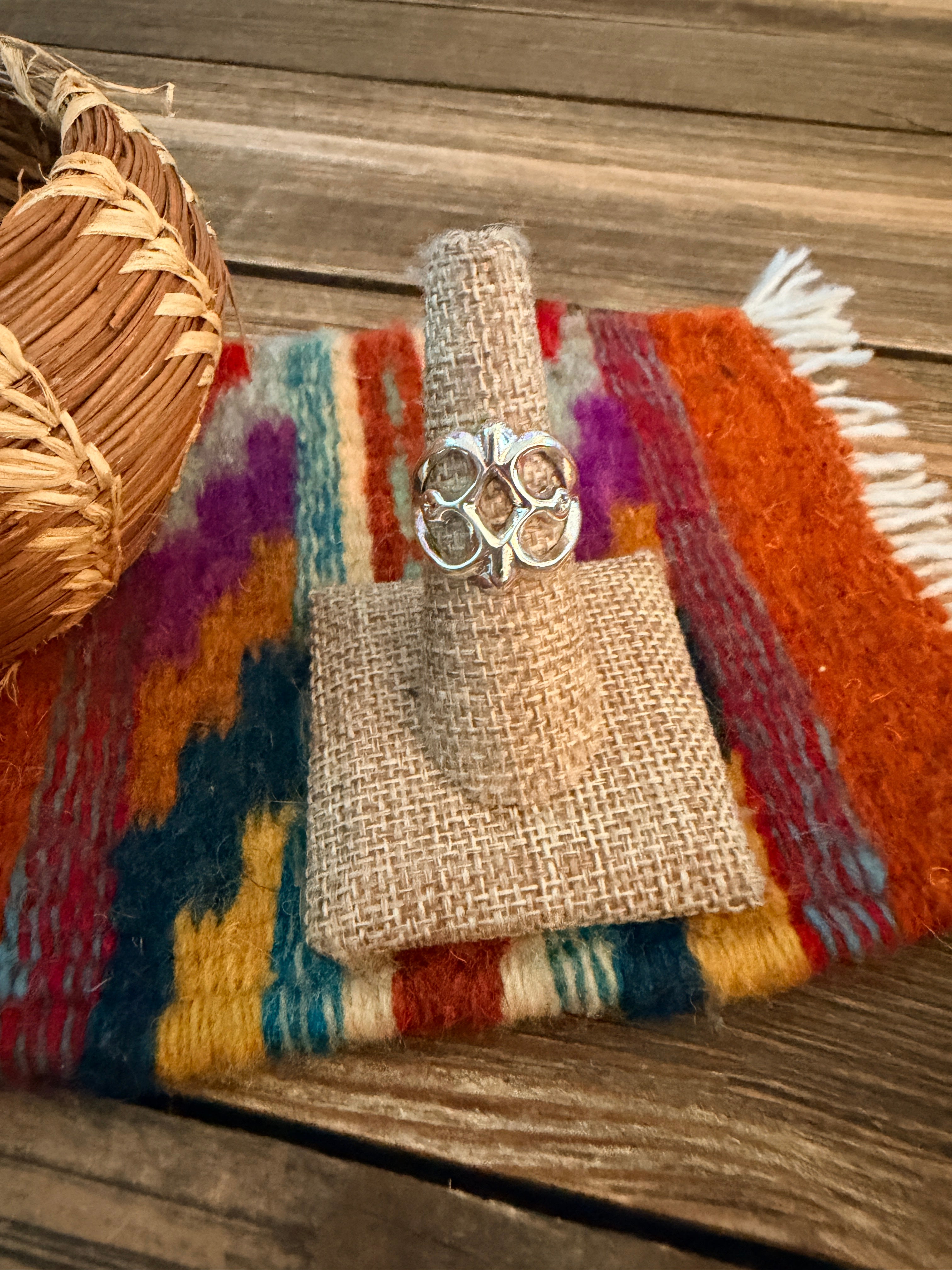 Handcrafted Sterling Silver Band Ring by Francis L. Begay