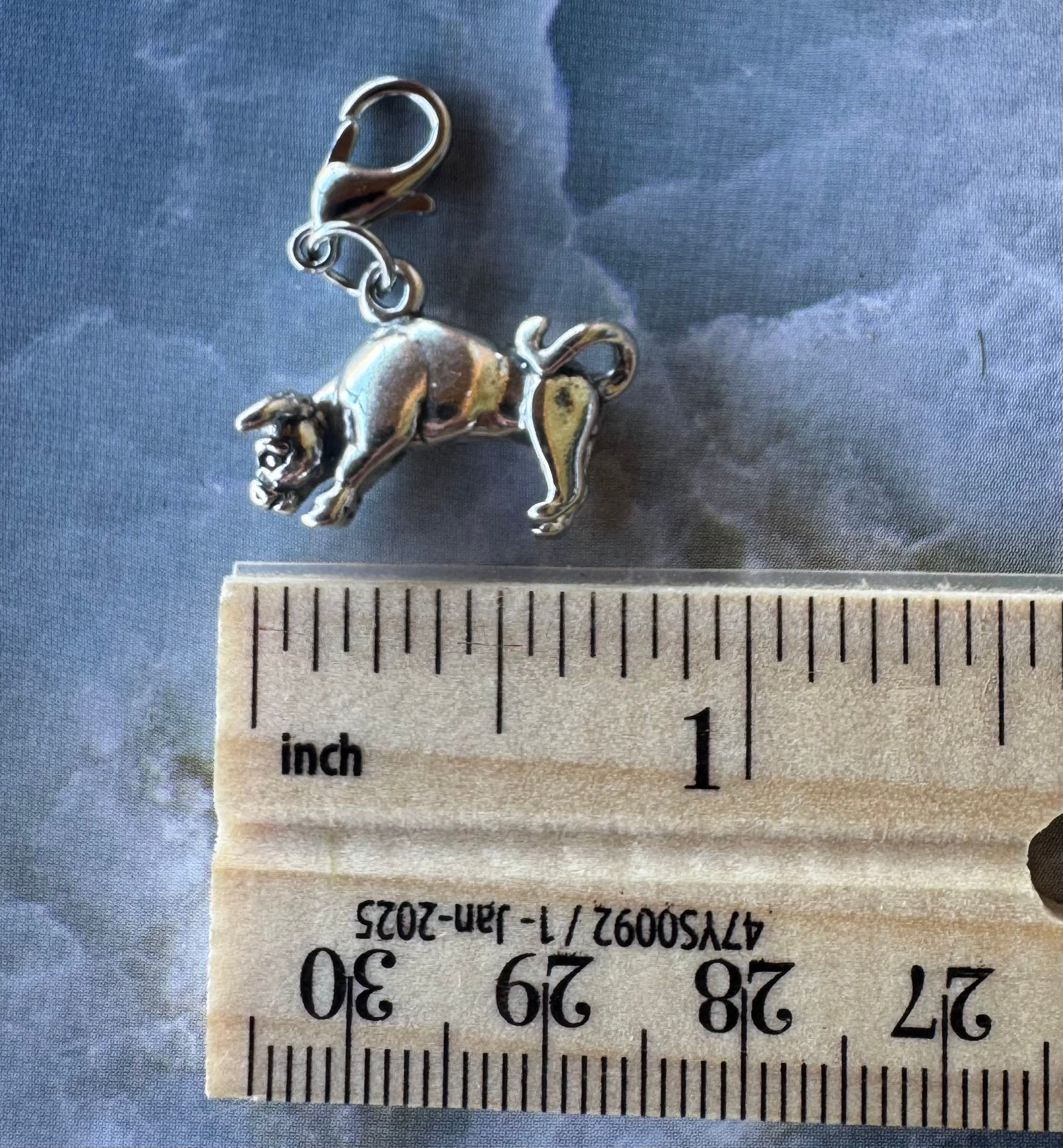Handcrafted Sterling Silver Taurus/ Bull Charm