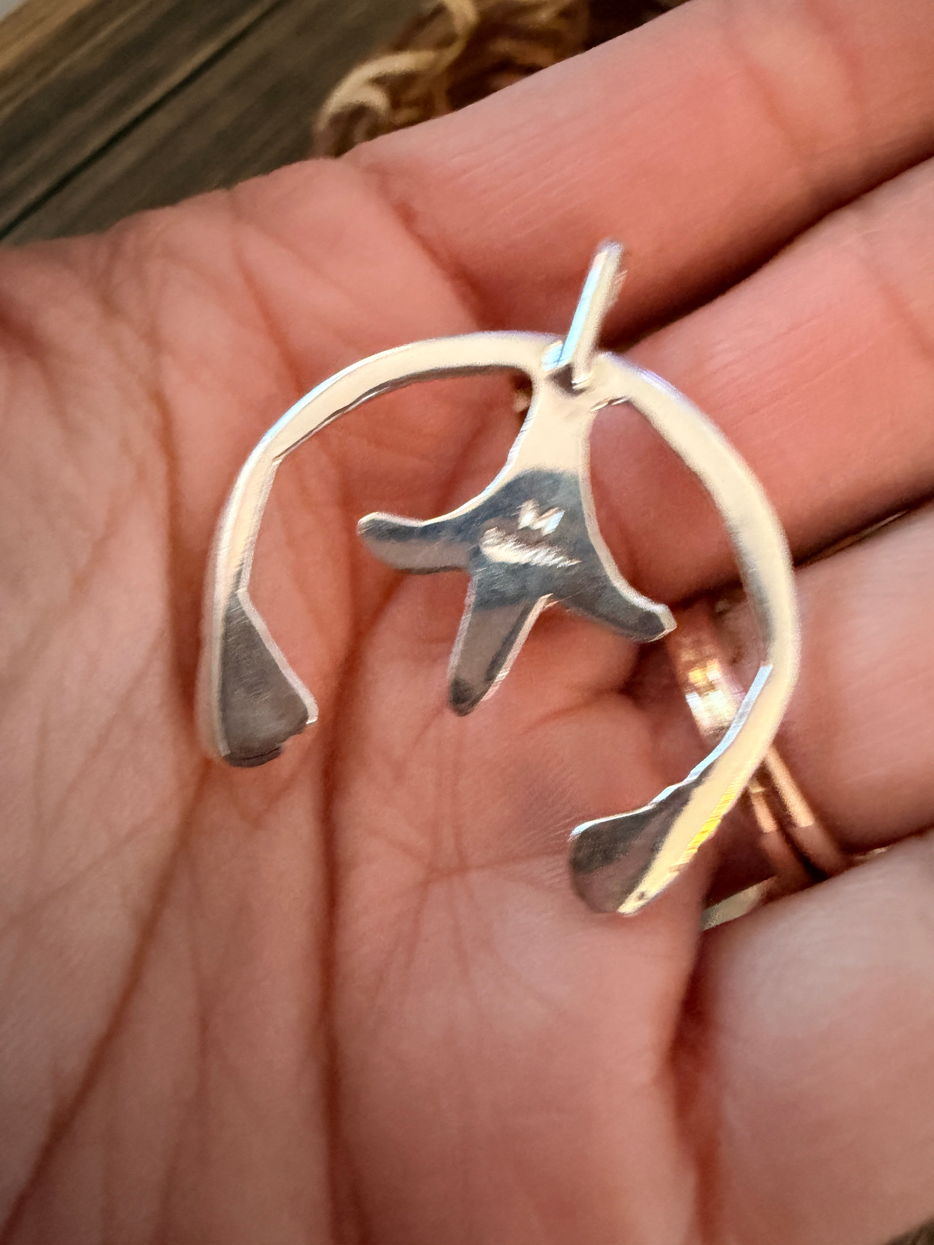 Handcrafted Sterling Silver & Opal Naja Pendant by Joseph Martinez