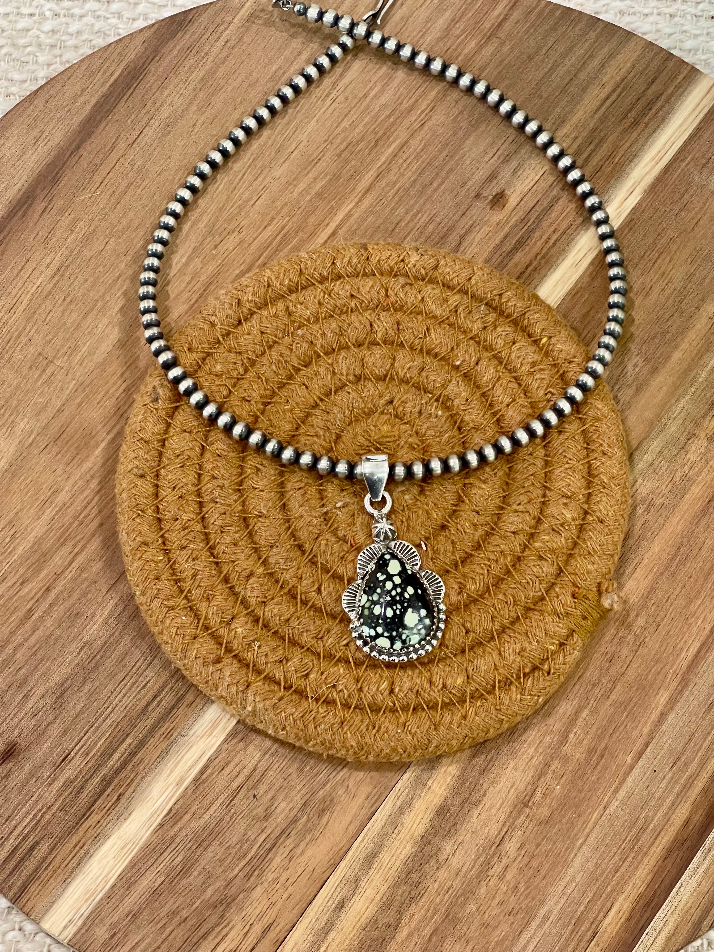 Handcrafted Sterling Silver & Variscite Pendant