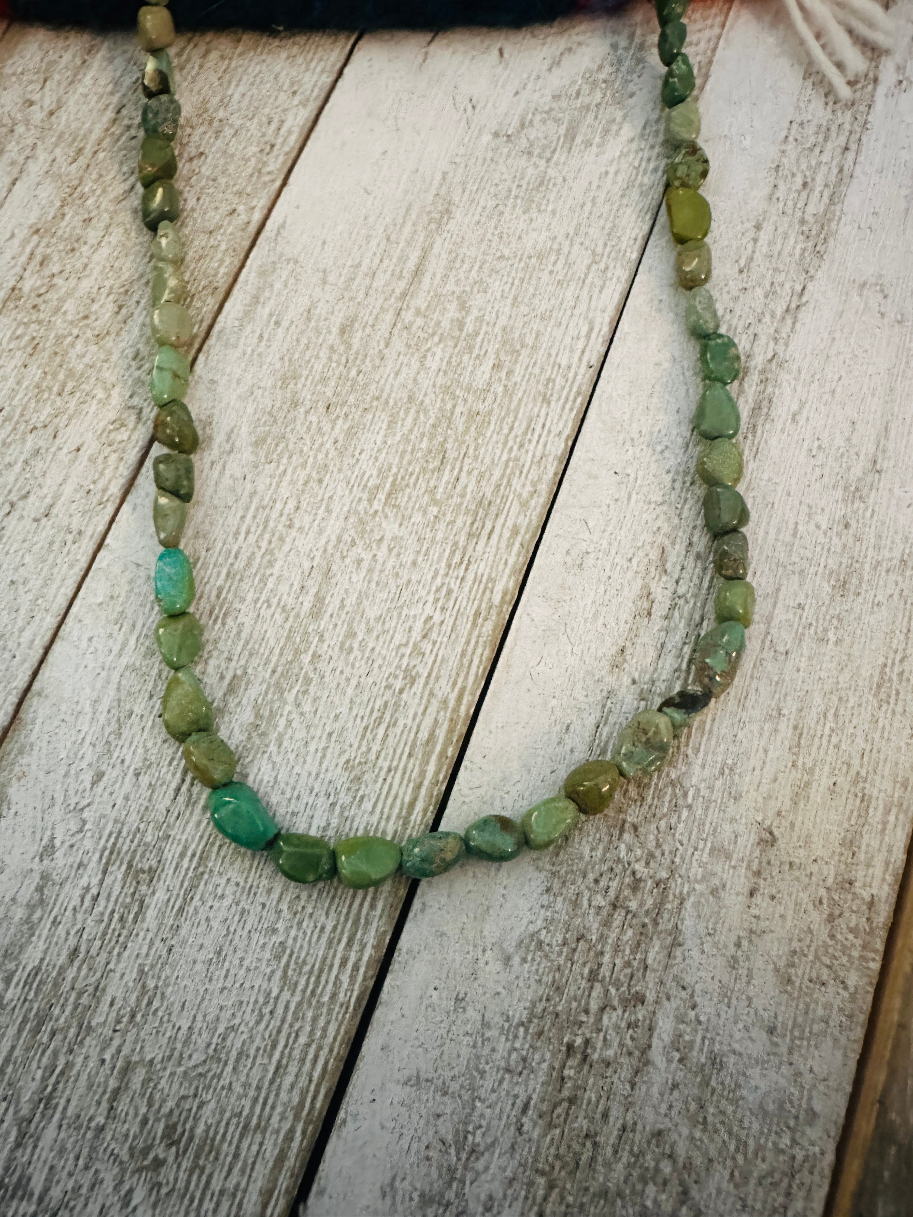 Navajo Turquoise & Heishi 18” Beaded Necklace