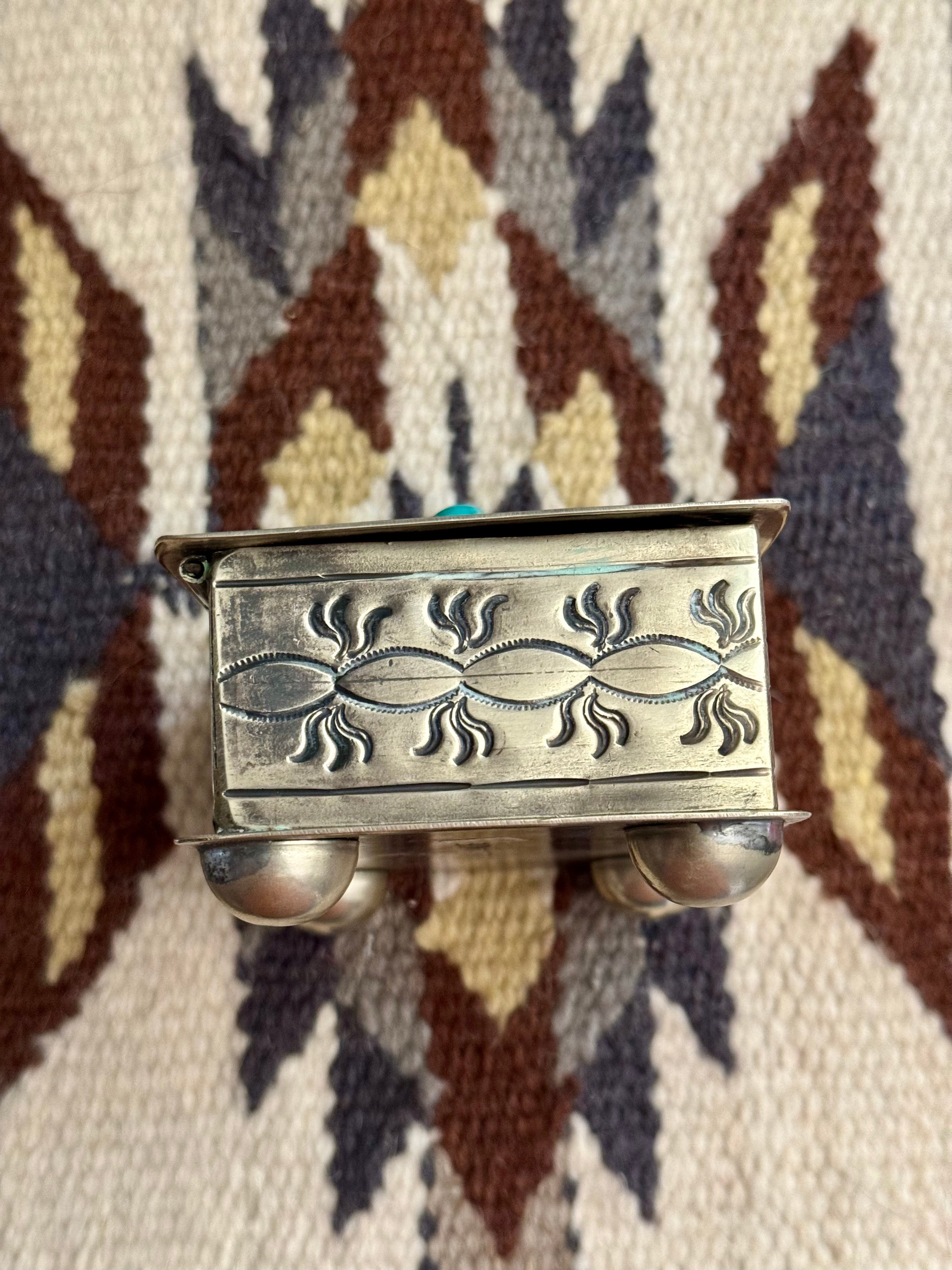 Handmade German Silver Trinket Box