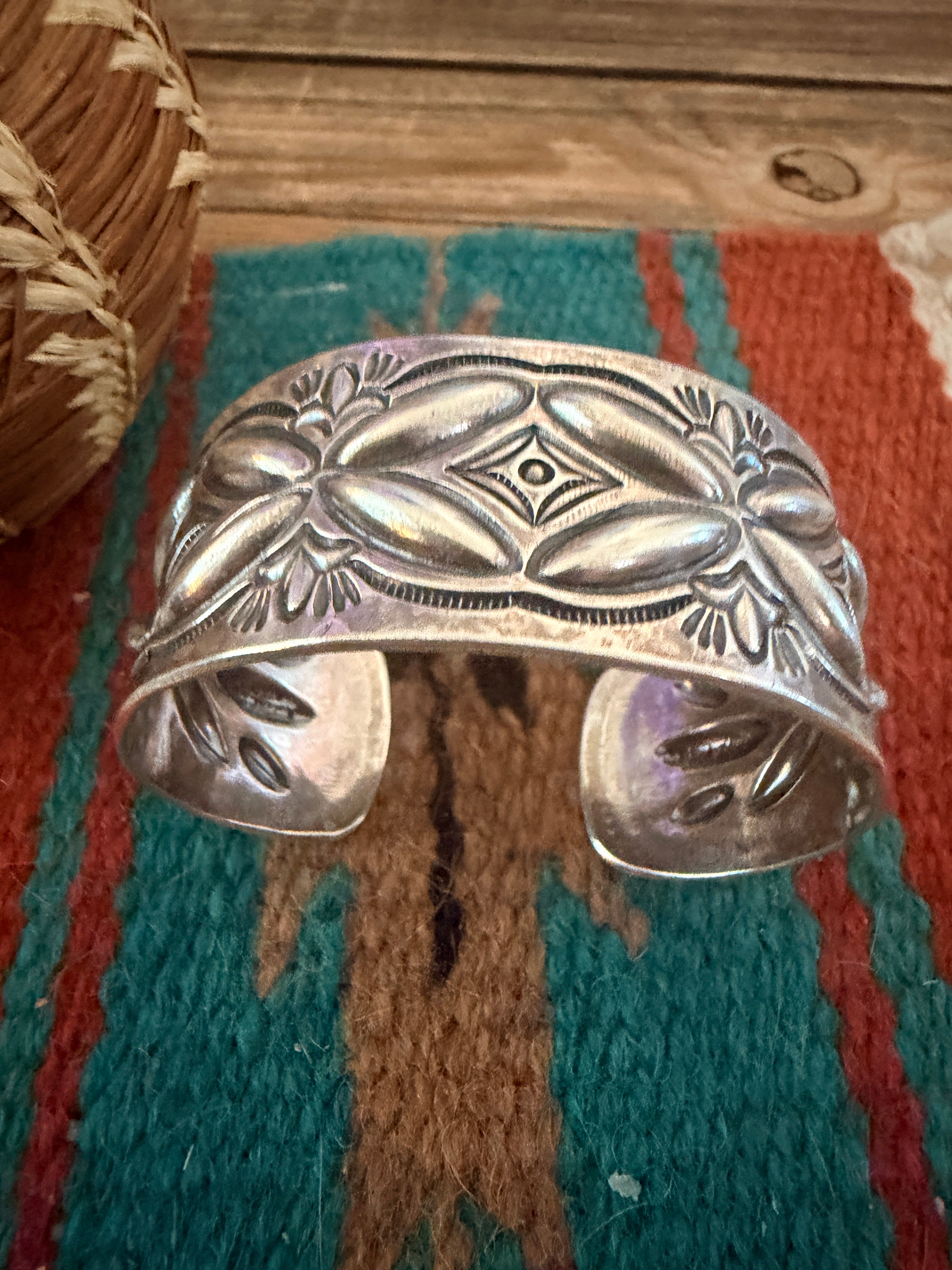 Handcrafted Sterling Silver Cuff Bracelet by Roland Dixson