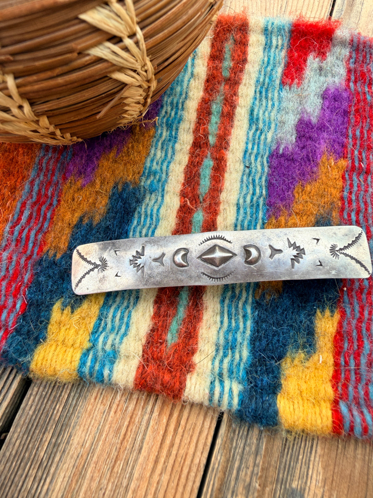Old Pawn Handcrafted Sterling Silver Hair Barrette