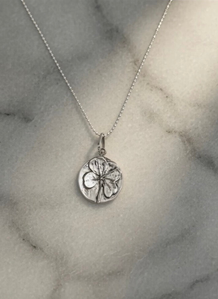 Sterling Silver Four Leaf Clover Necklace
