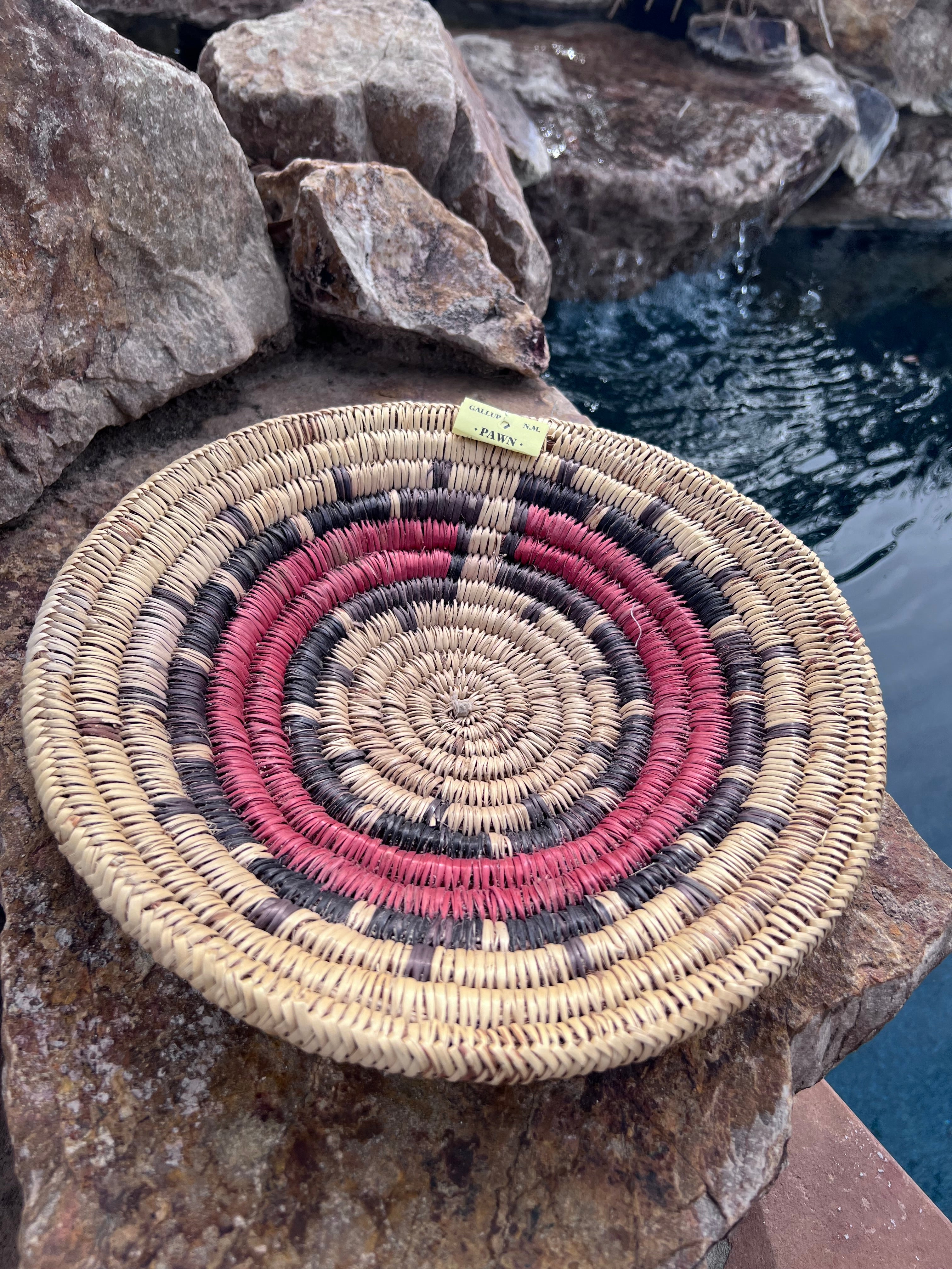Old Pawn Handcrafted Woven Basket  #14