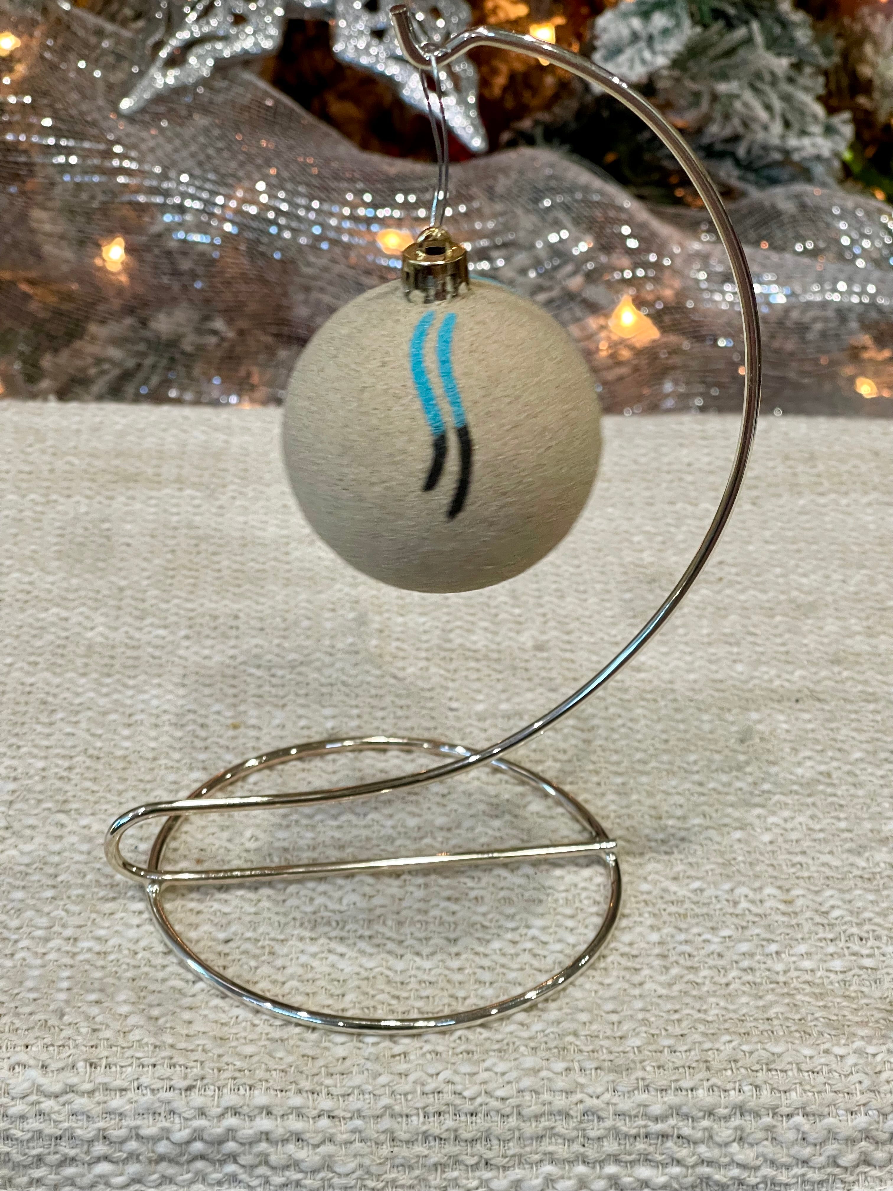 Handcrafted Ceramic Sand Painted Ornament