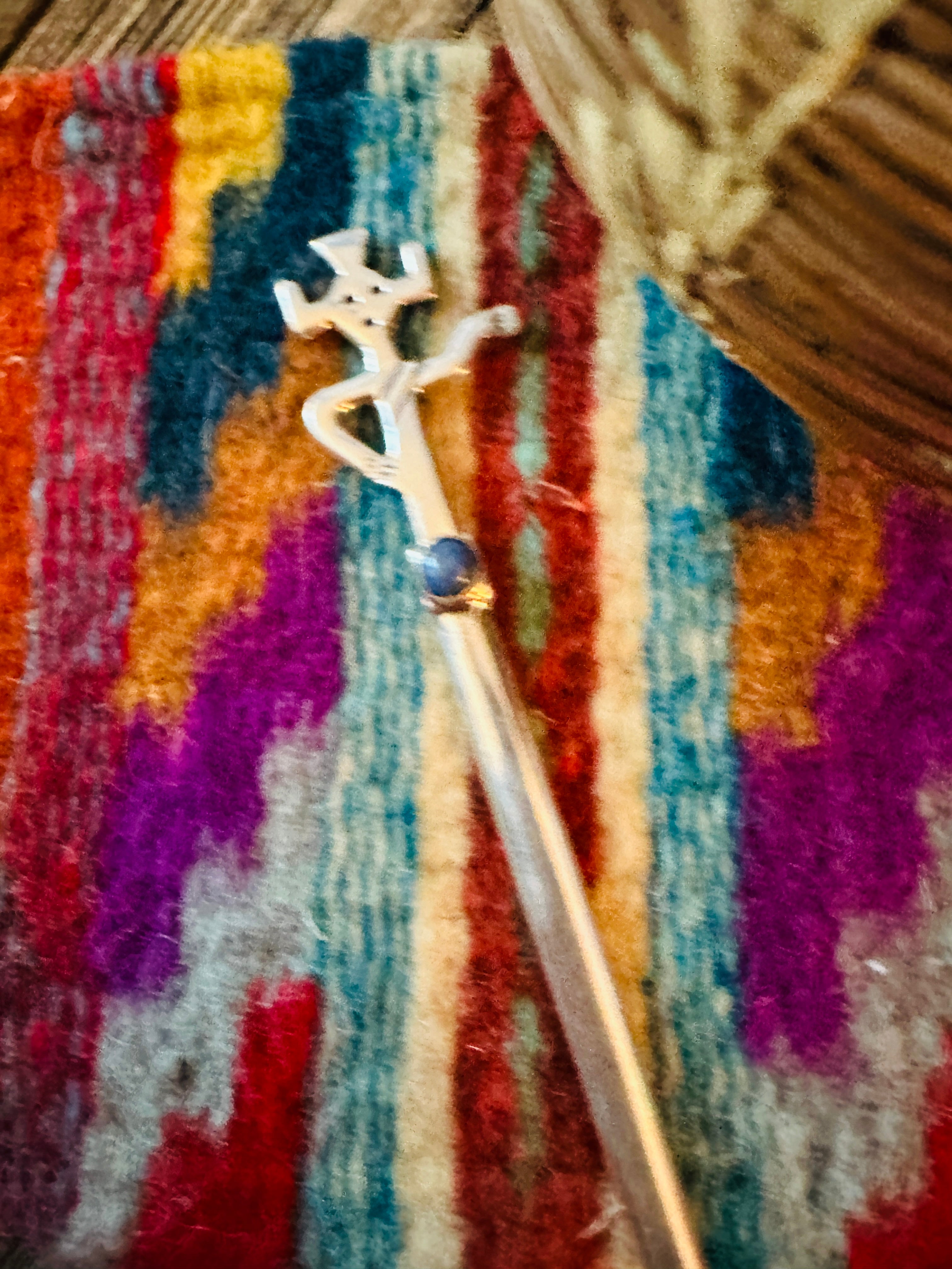 Handcrafted Lapis & Sterling Silver Kokopelli Letter Opener