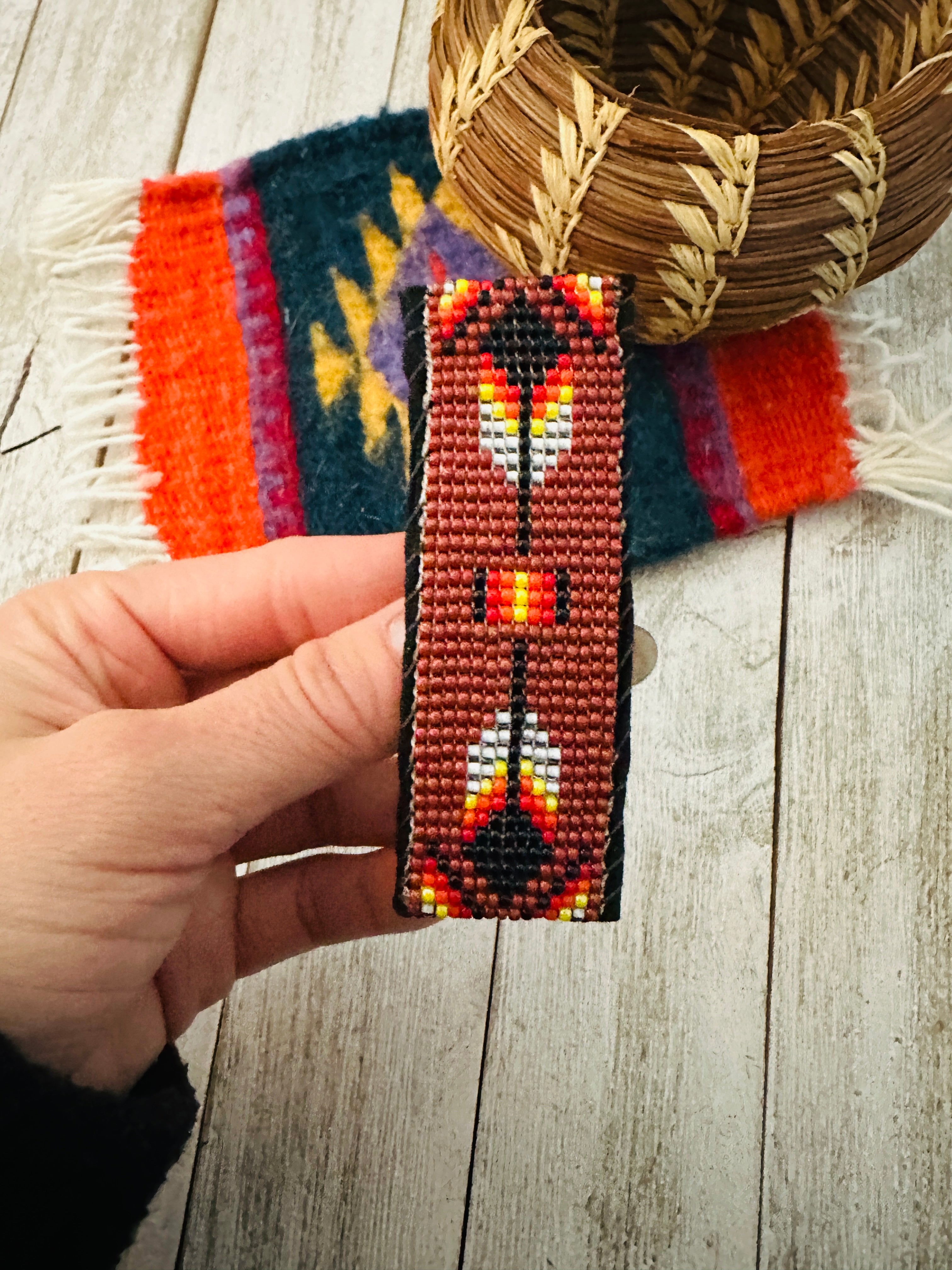 Navajo Handmade Beaded Barrette