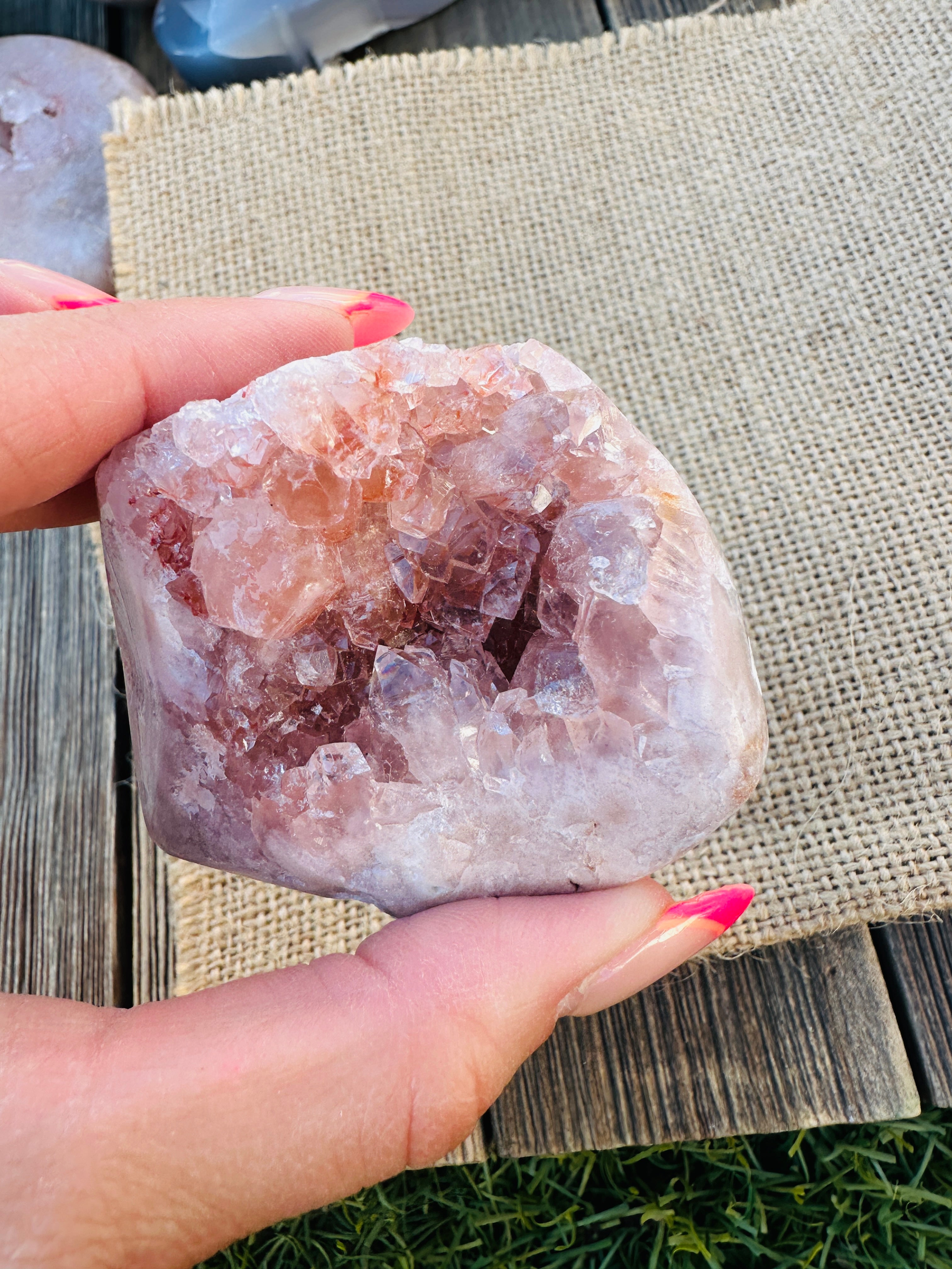 ✨ Nizhoni Crystals ✨  Pink Amethyst Geode Cluster