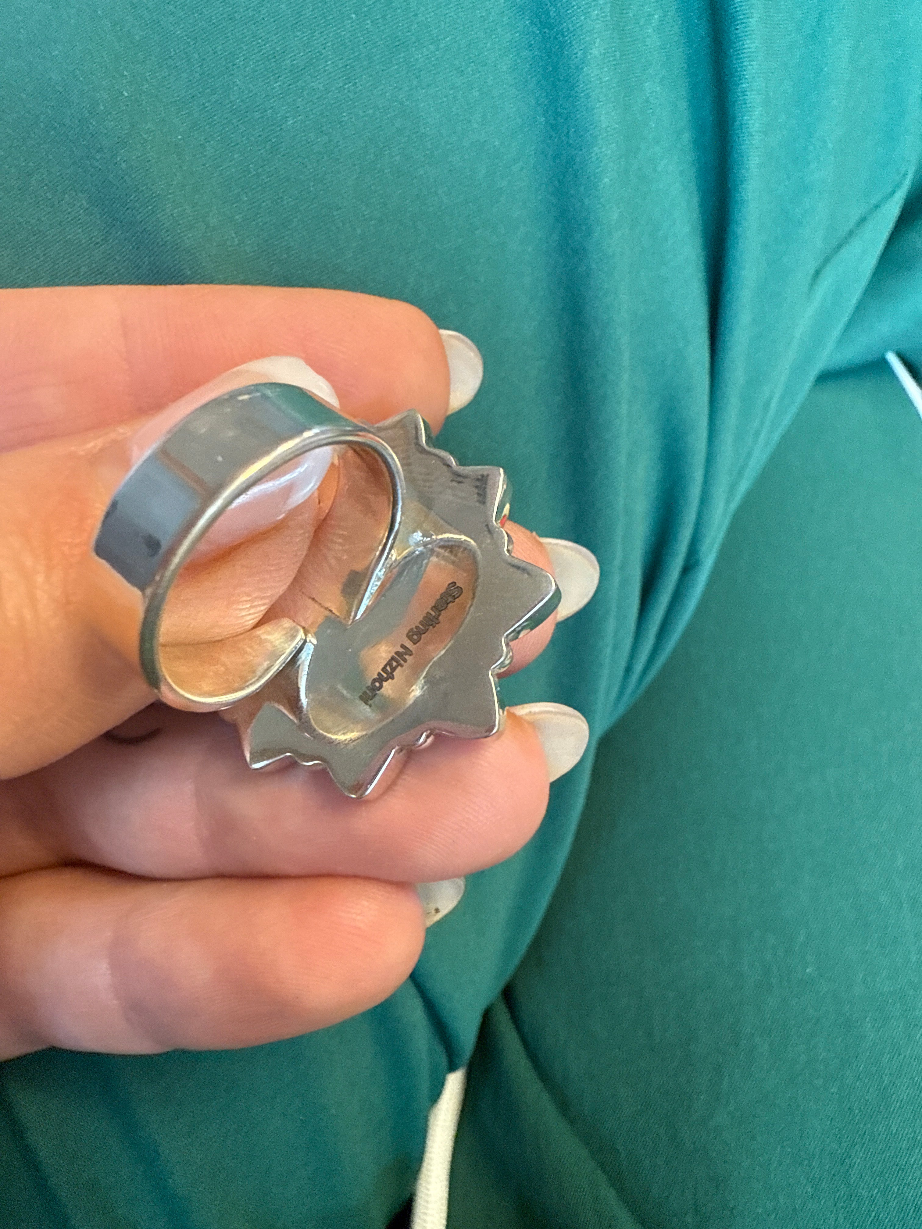 Handmade Adjustable Palomino Turquoise Sterling Silver Ring