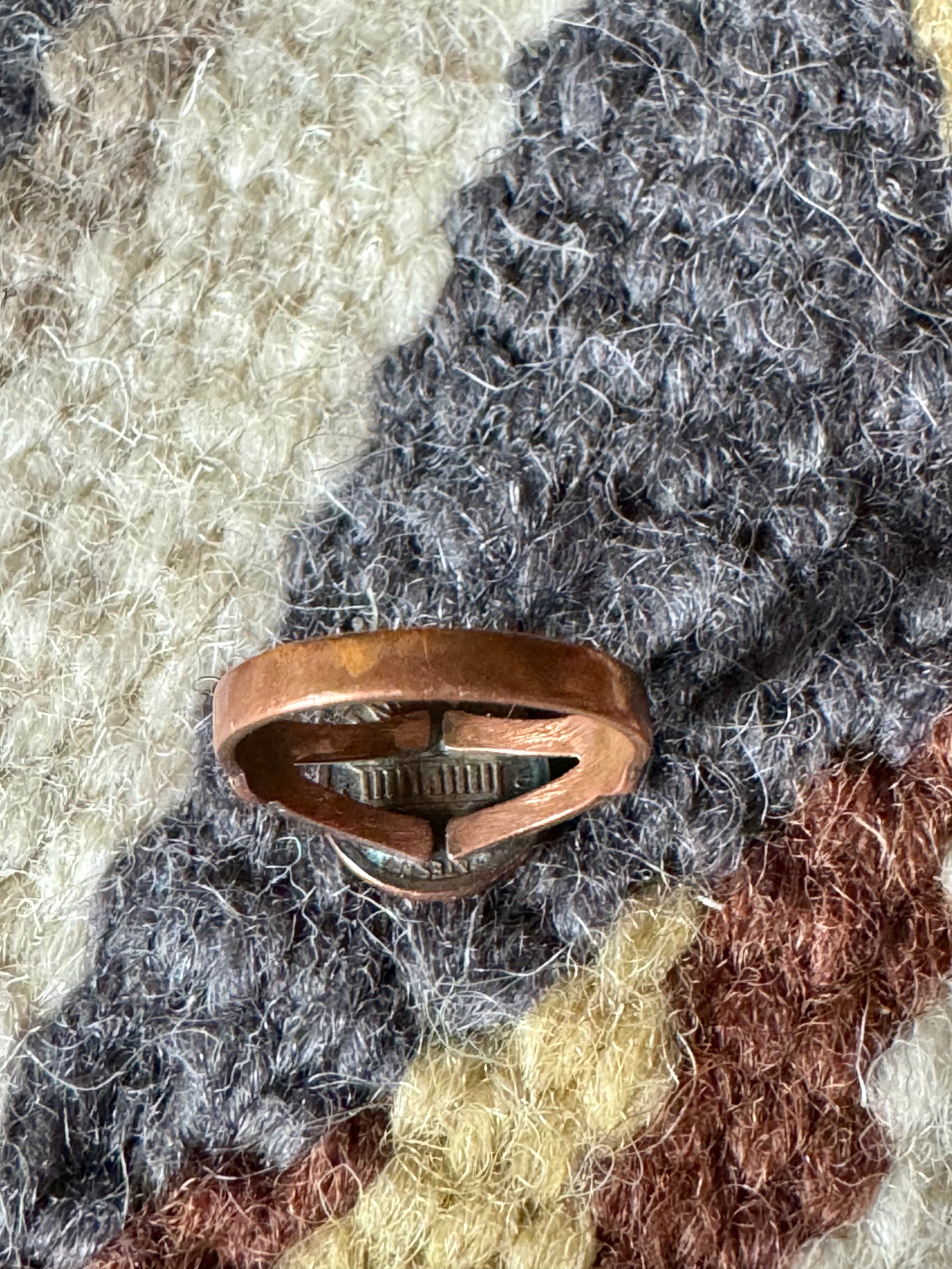 Vintage Handmade Copper Ring