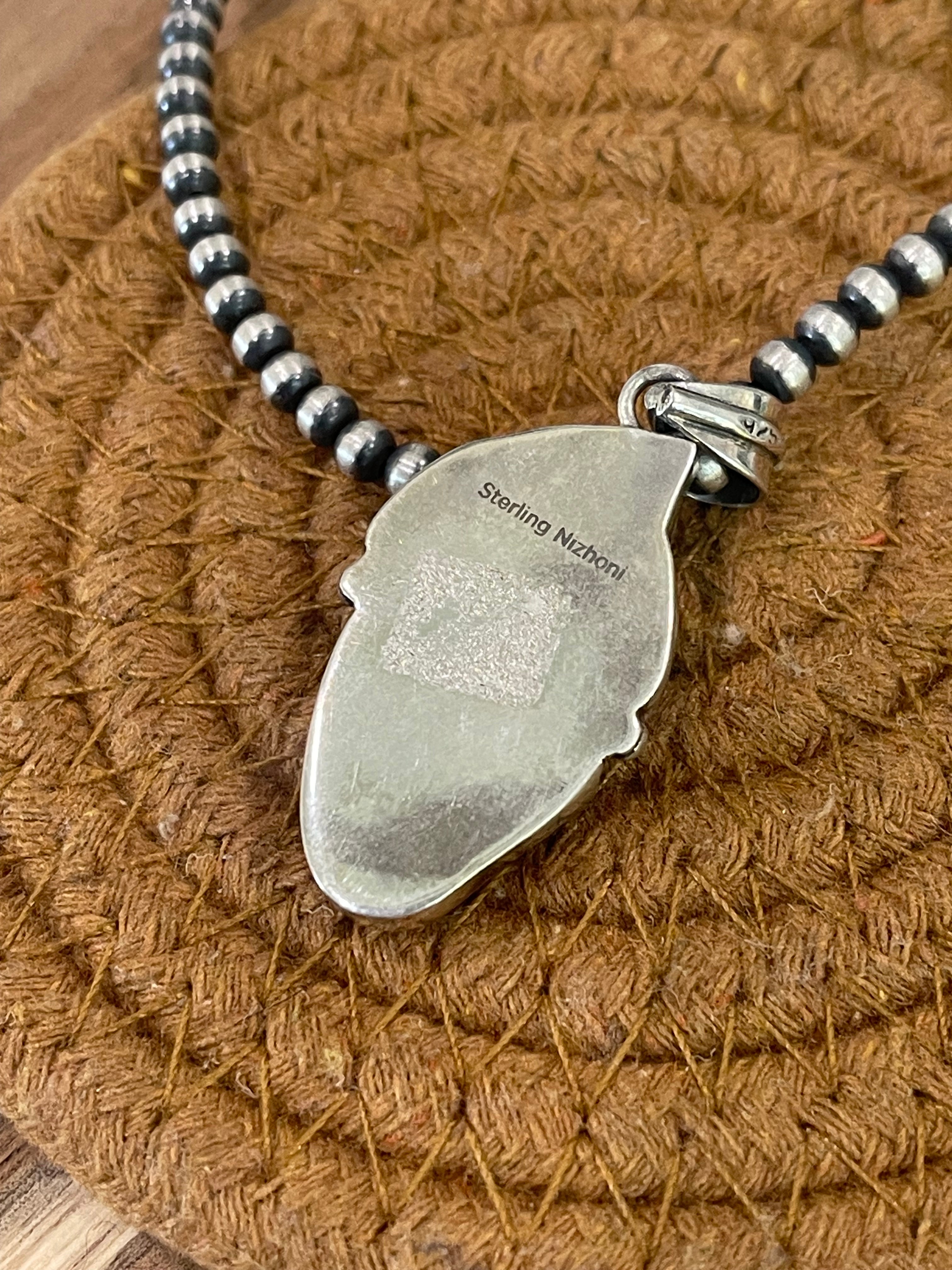 Handmade Sterling Silver & Multi Stone Bear Claw Pendant