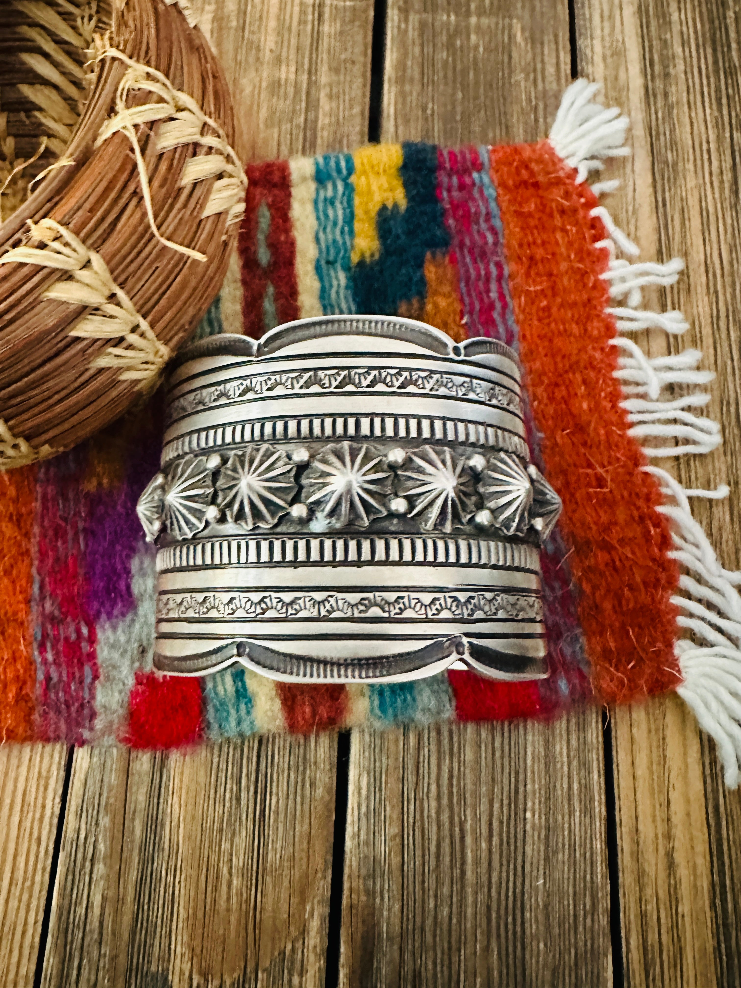 Handcrafted Sterling Silver Cuff Bracelet by Tillie Jon