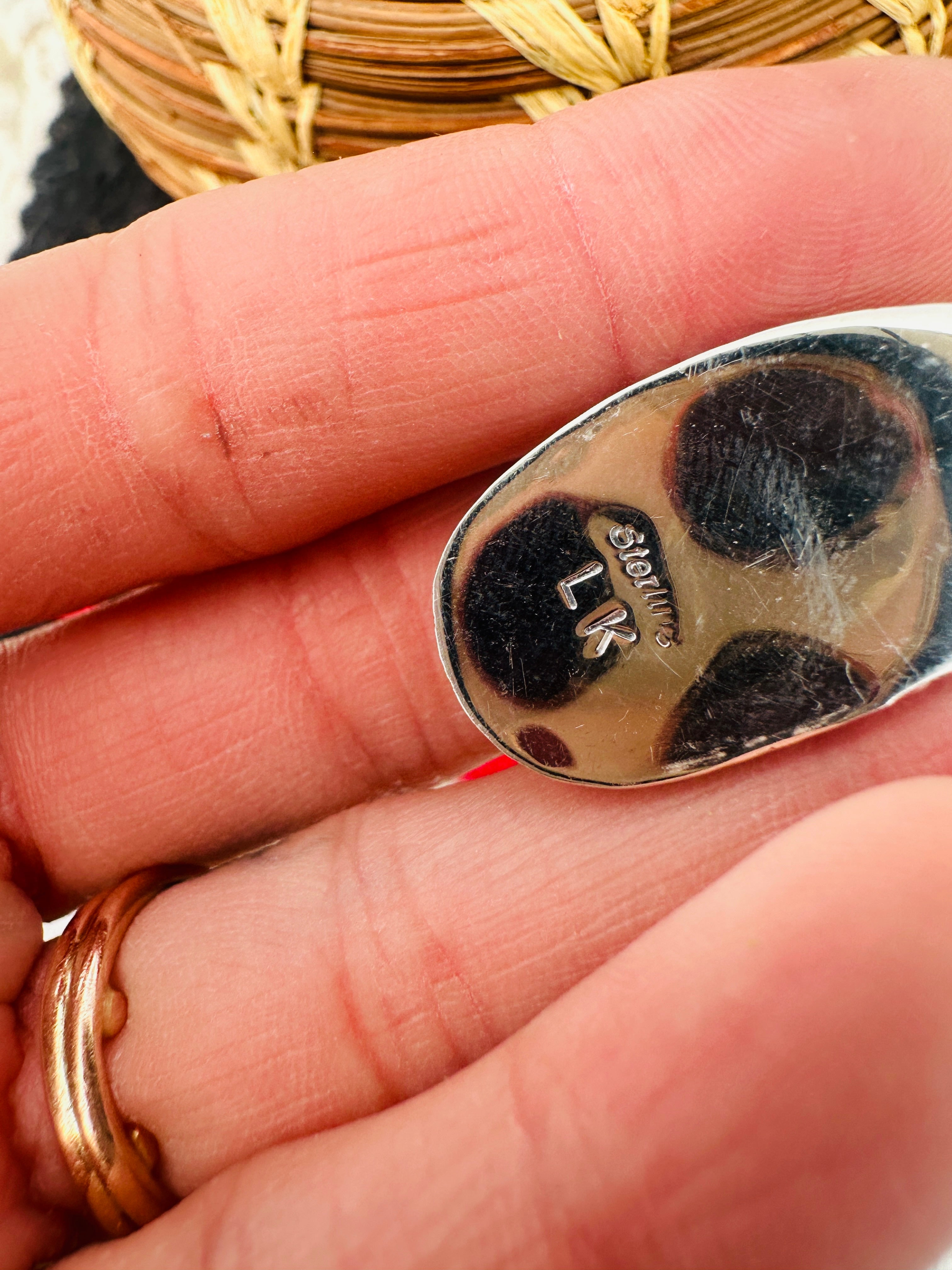 Handcrafted White Buffalo & Sterling Silver Post Earrings