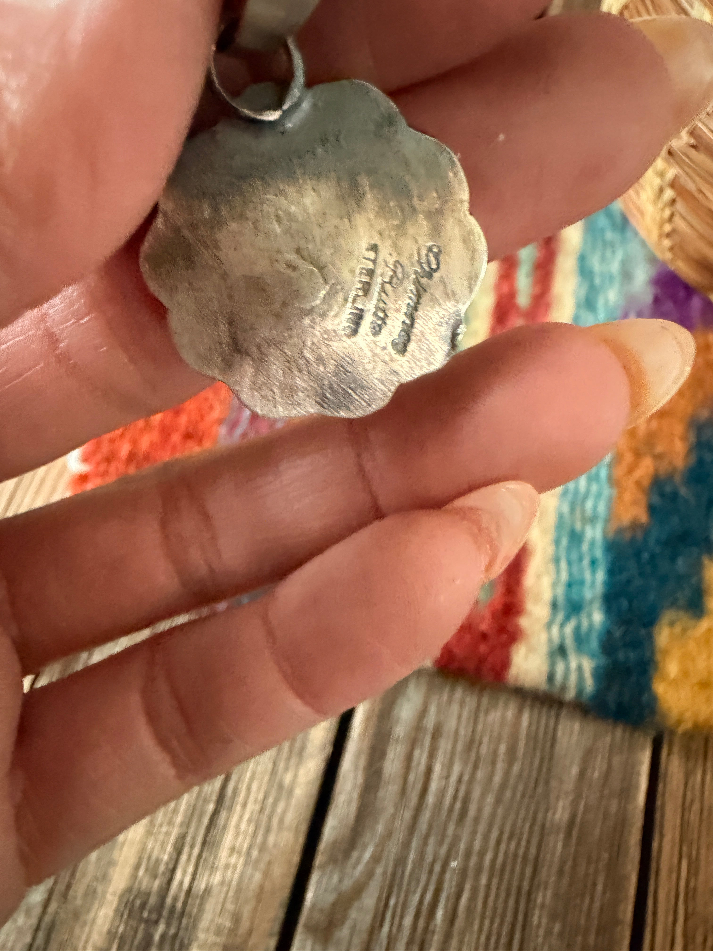 Handcrafted Sterling Silver Flower Pendant by Chimney Butte