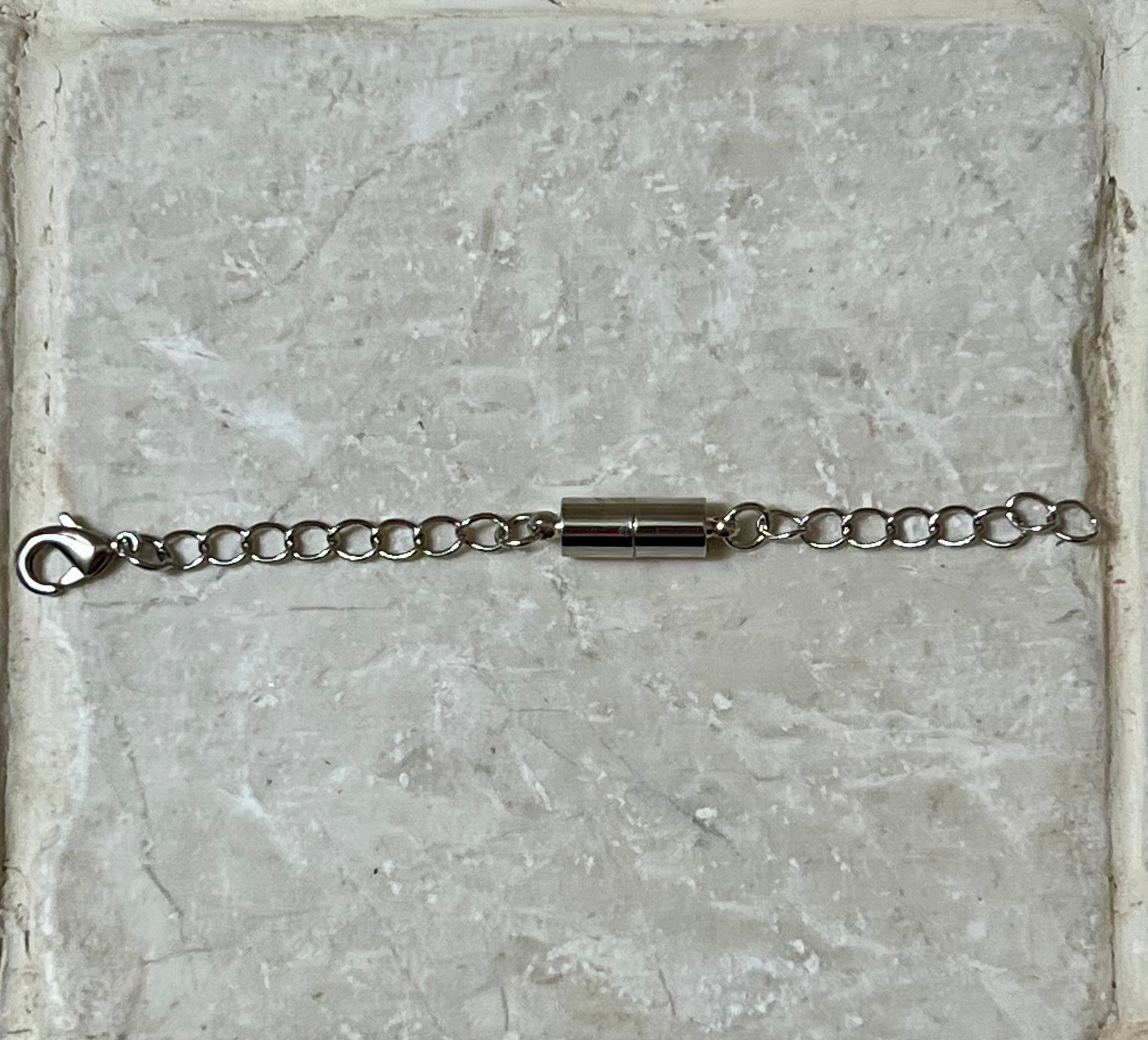 Magnetic Necklace Extender- Silver Color