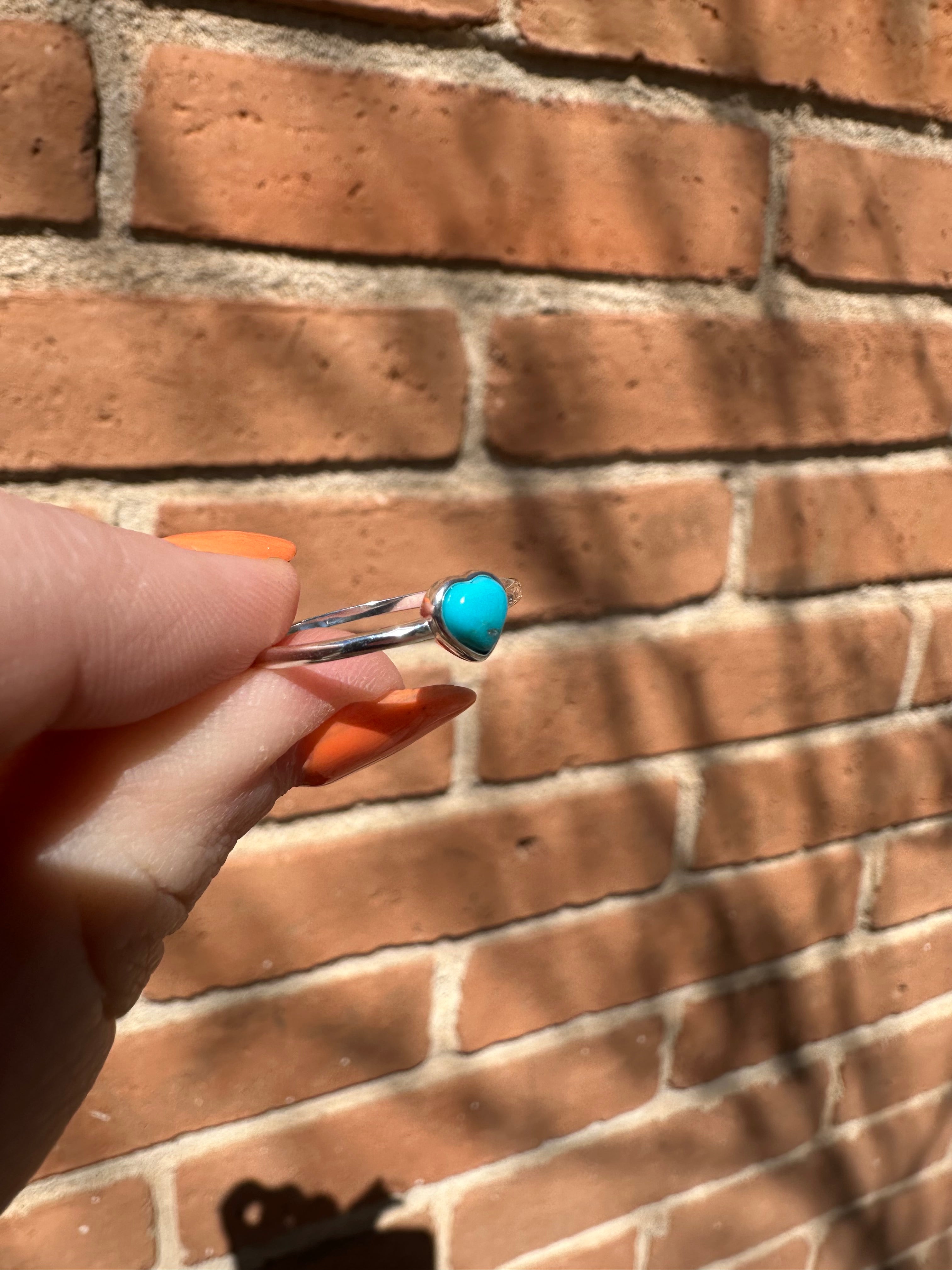 “The Loveheart” Handmade Turquoise And Sterling Silver Heart Ring