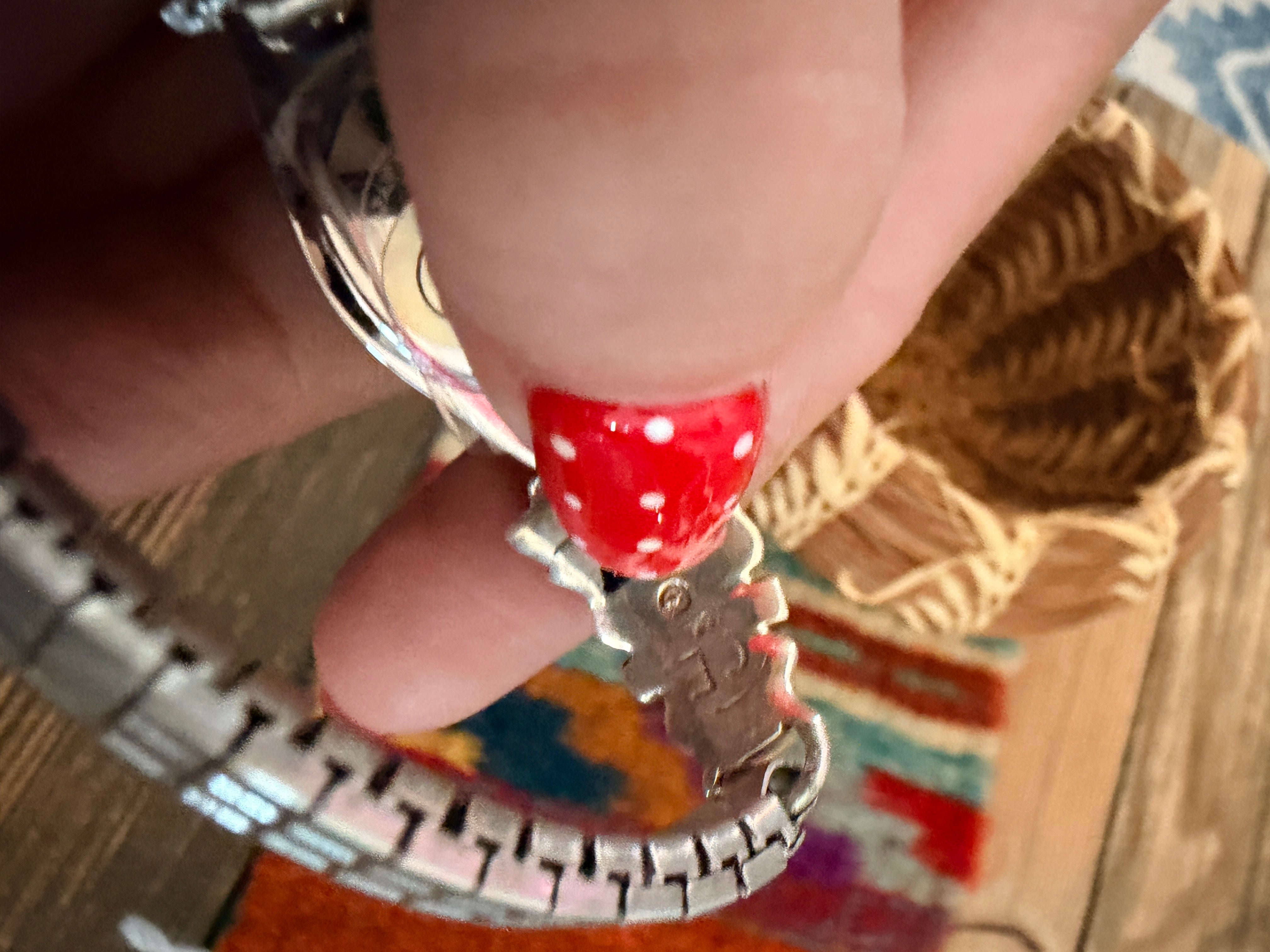 Handcrafted Multi Stone & Sterling Silver Inlay Watch
