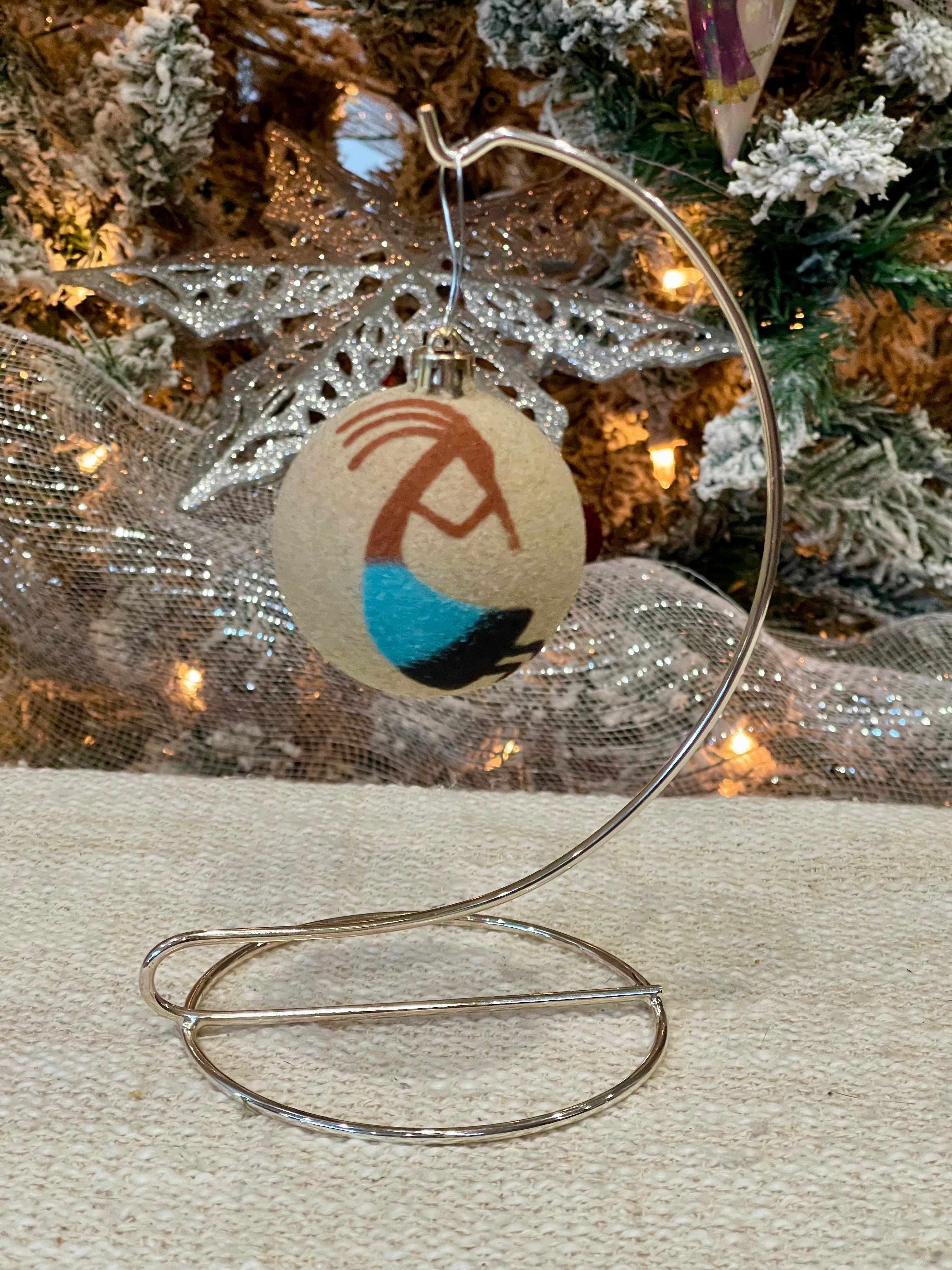 Handcrafted Ceramic Sand Painted Ornament