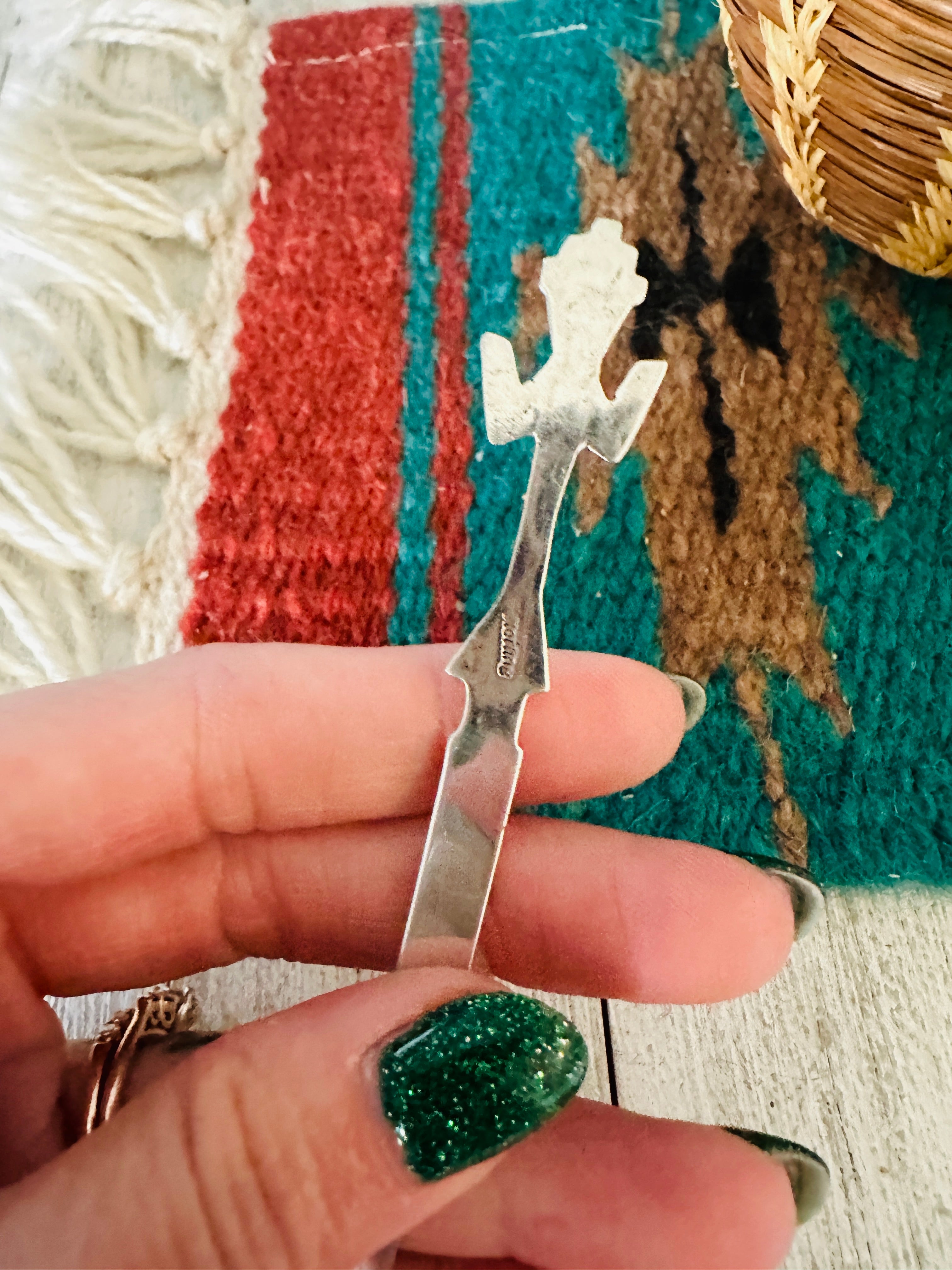 Navajo Turquoise & Sterling Silver Kachina Letter Opener