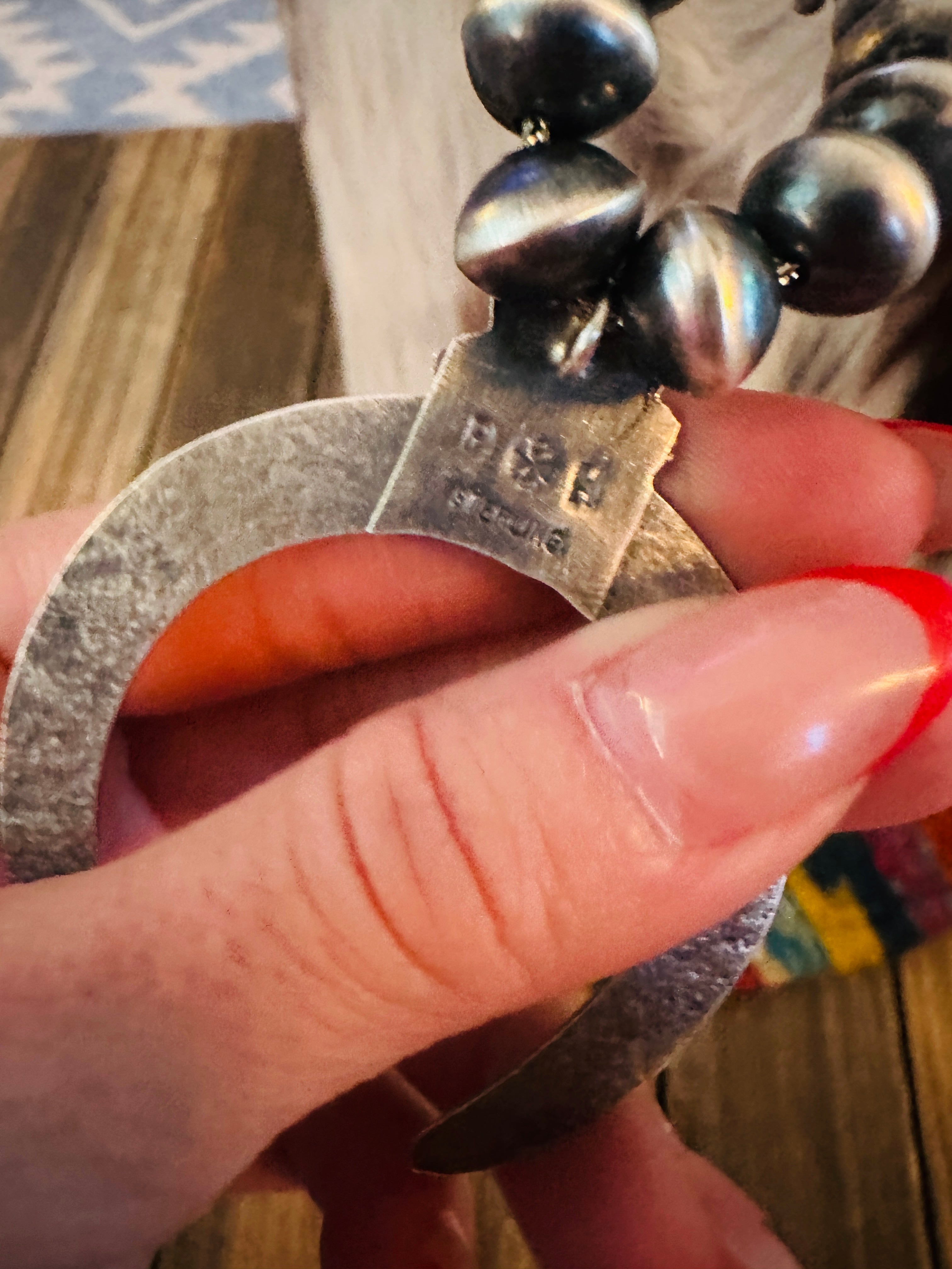 Handcrafted Sterling Silver Heart Squash Blossom Necklace