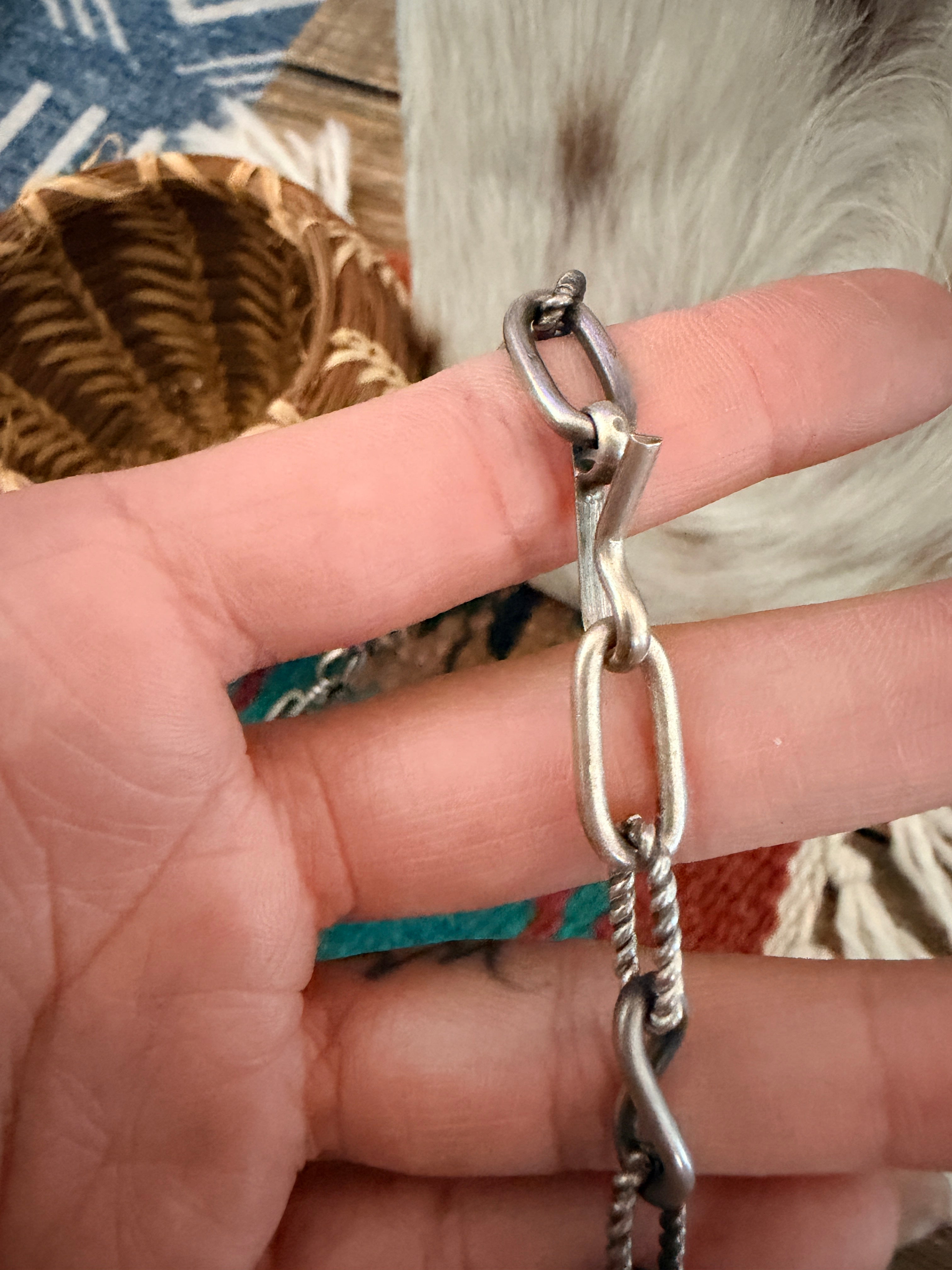 Handcrafted 24” Sterling Silver Chain Necklace
