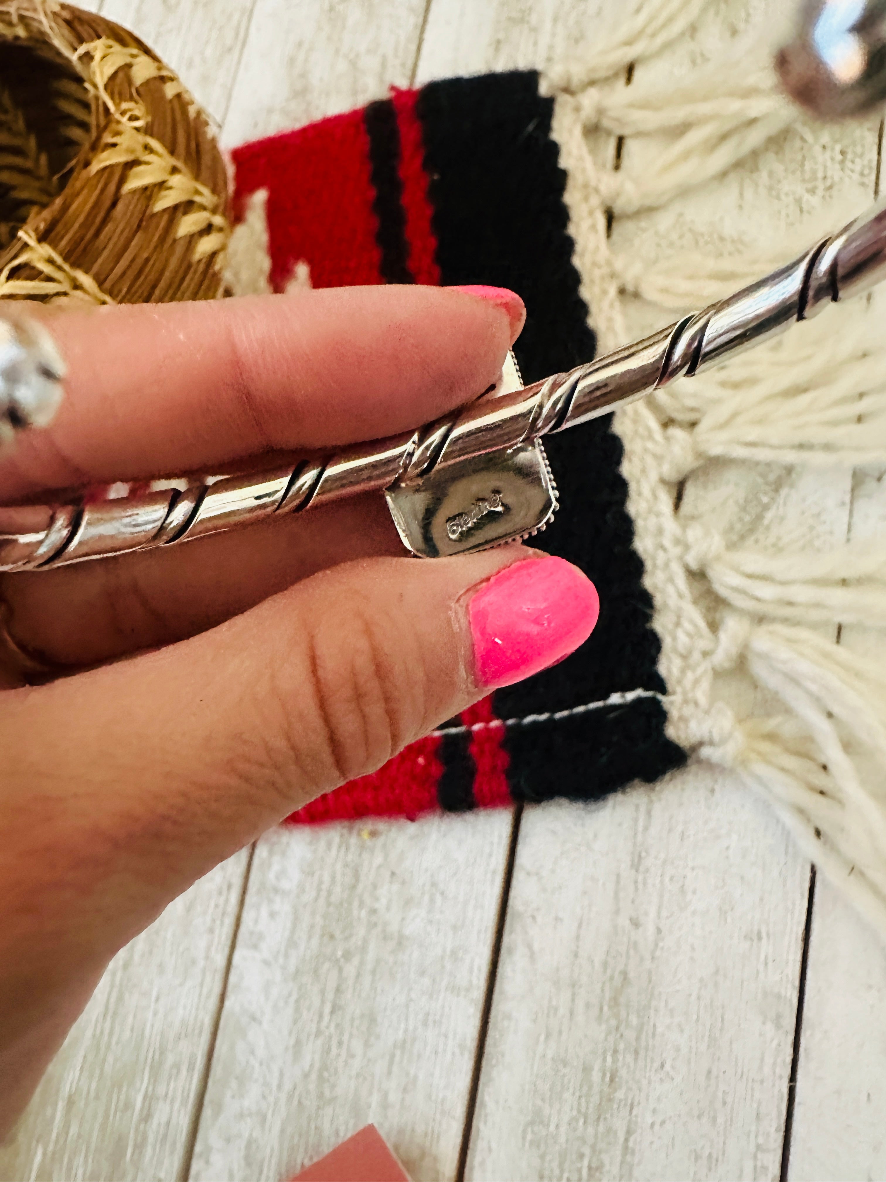 Handcrafted Sterling Silver & Turquoise Cuff Bracelet