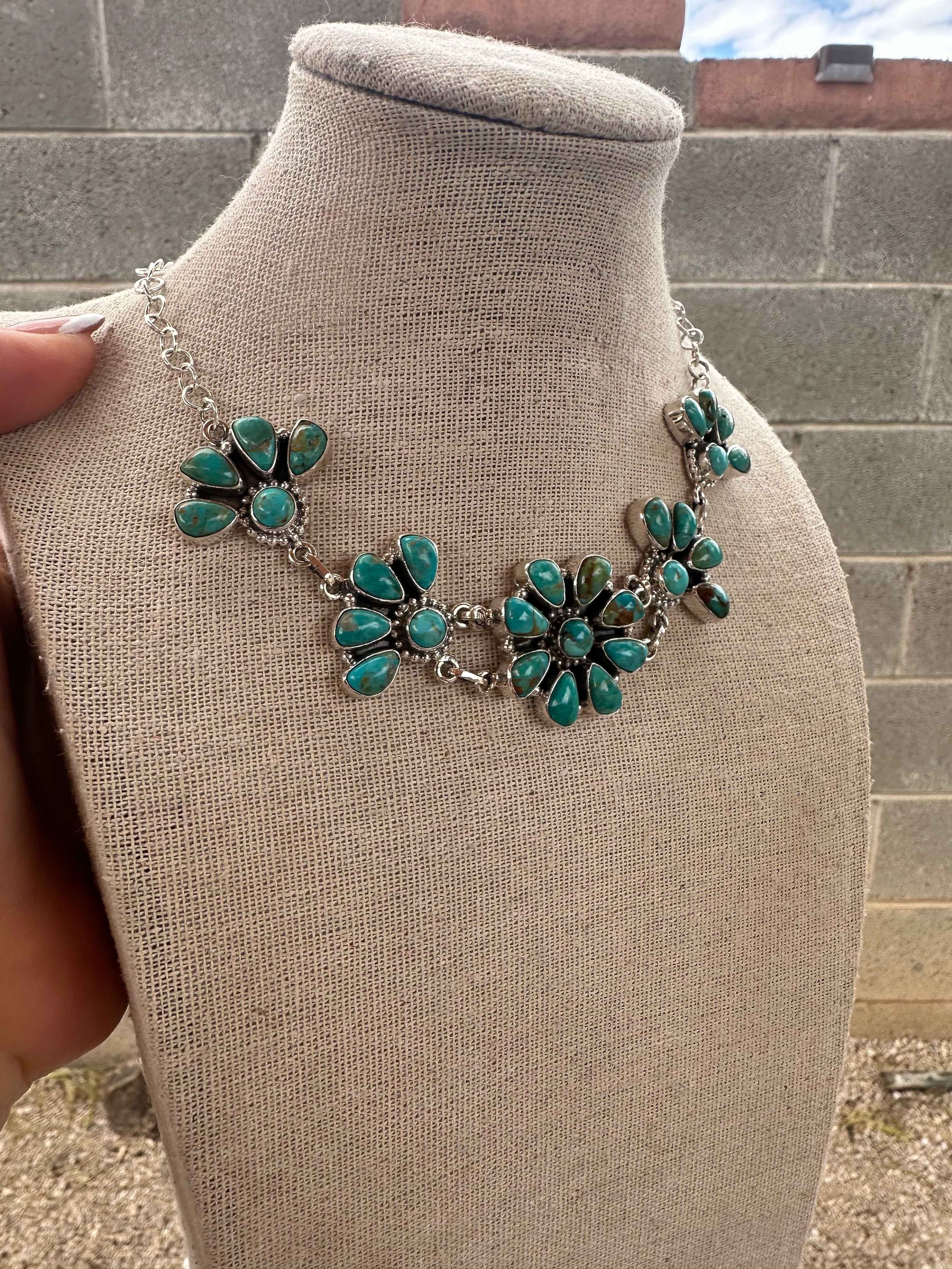 Handmade Sterling Silver Turquoise Choker