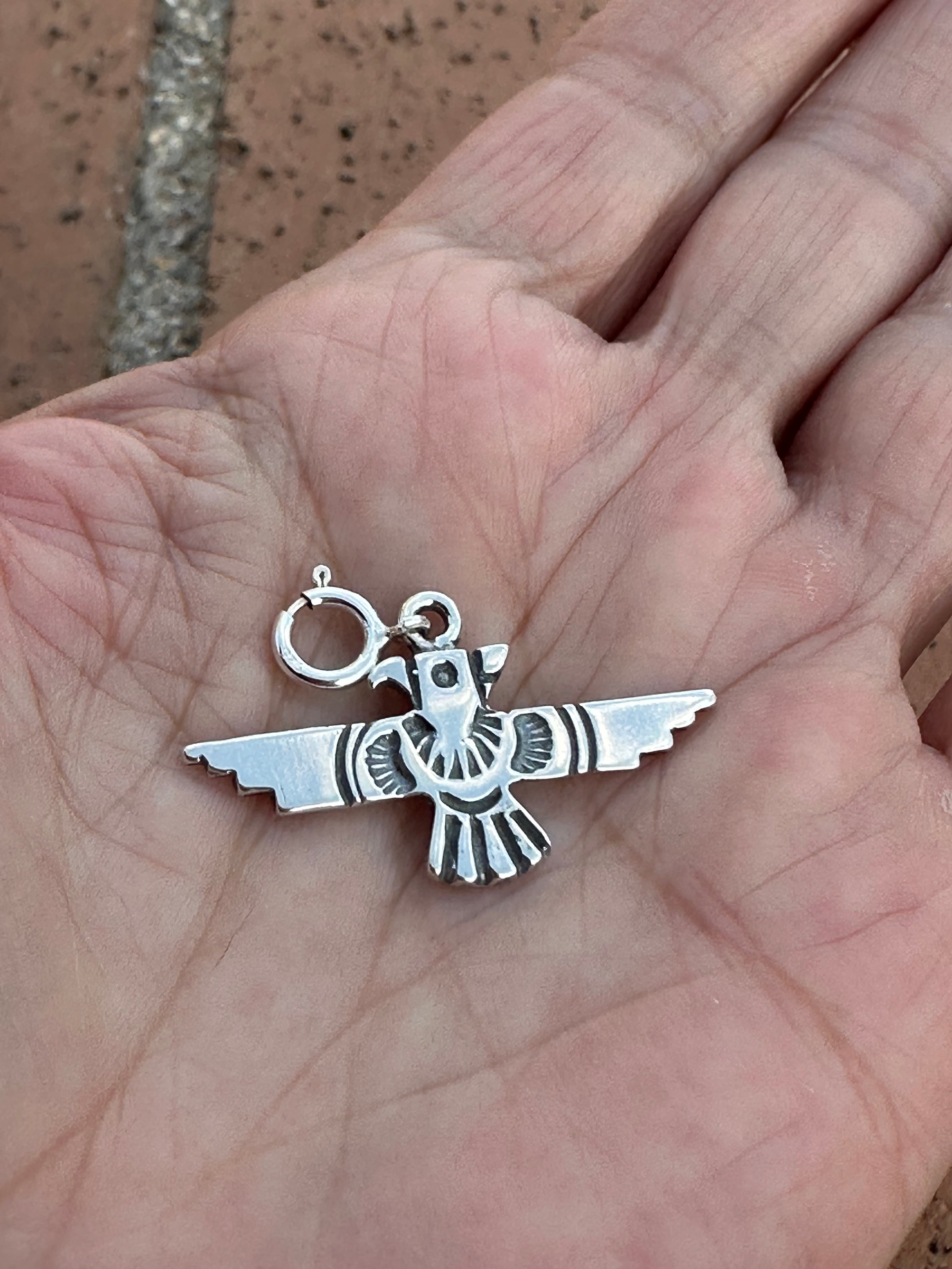 Navajo Crafted Sterling Silver Kachina  Charm