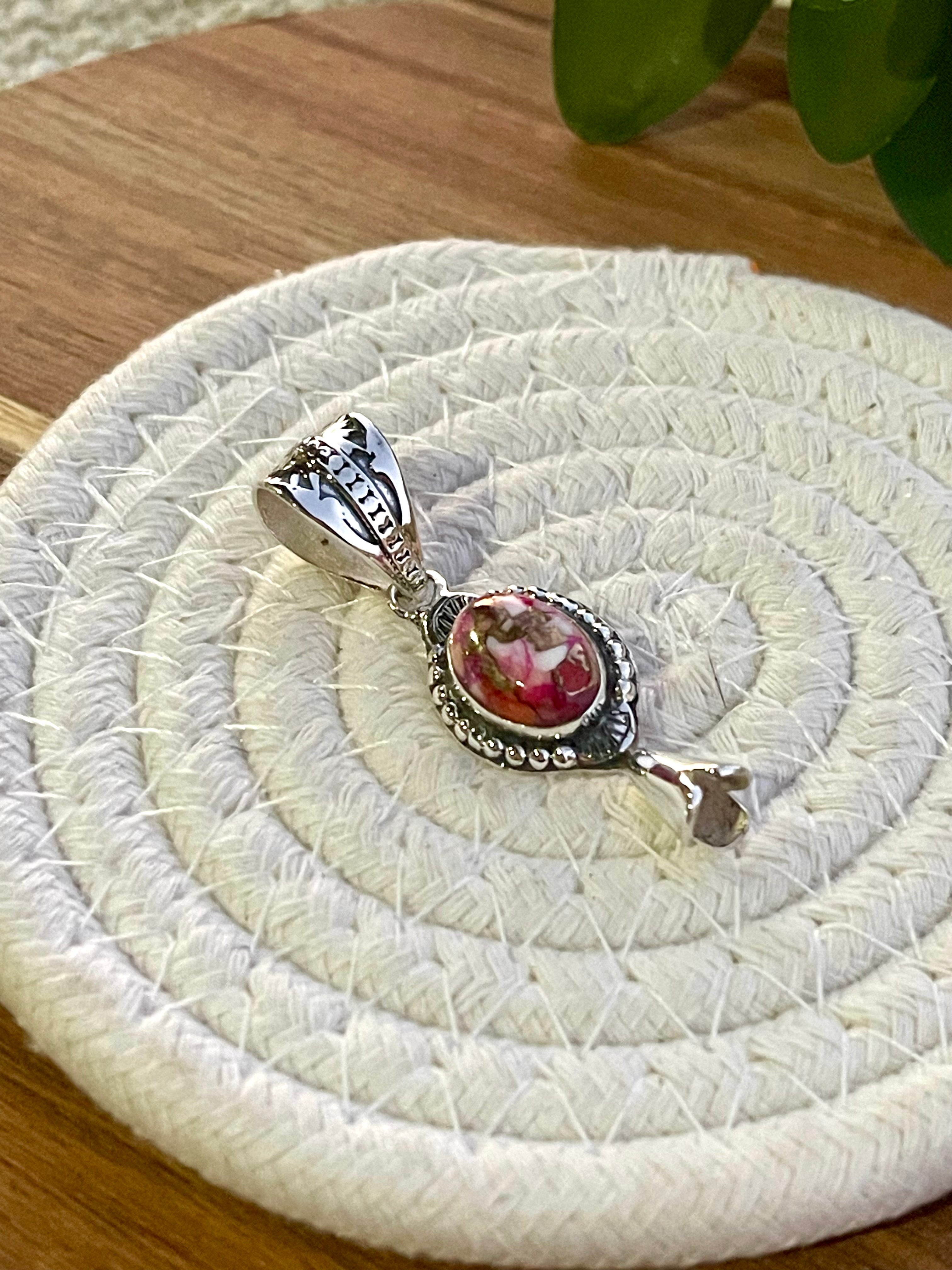 Handmade Sterling Silver And Pink Dream Pendant