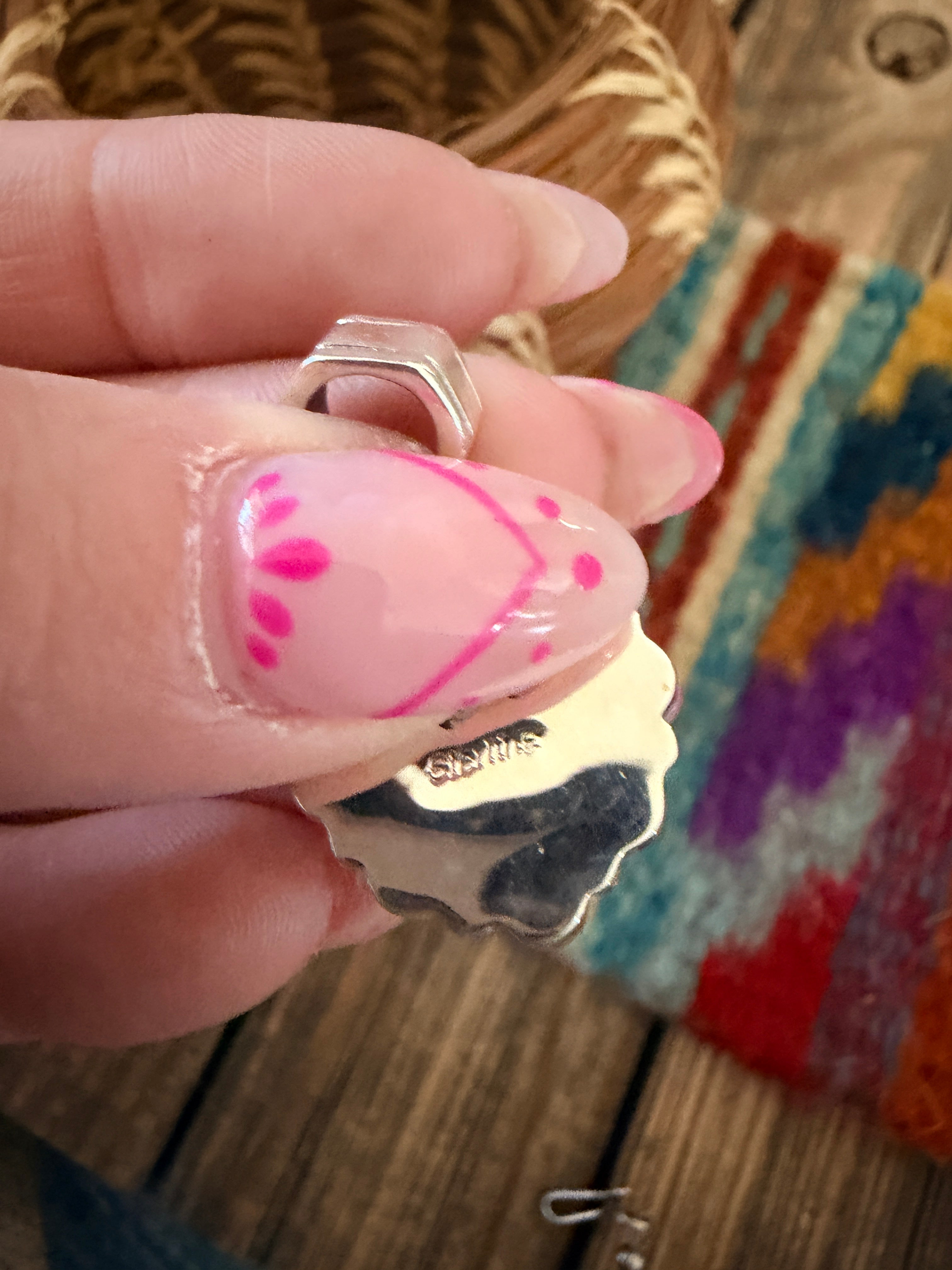 Handcrafted Sterling Silver & Queen Pink Conch Heart Pendant