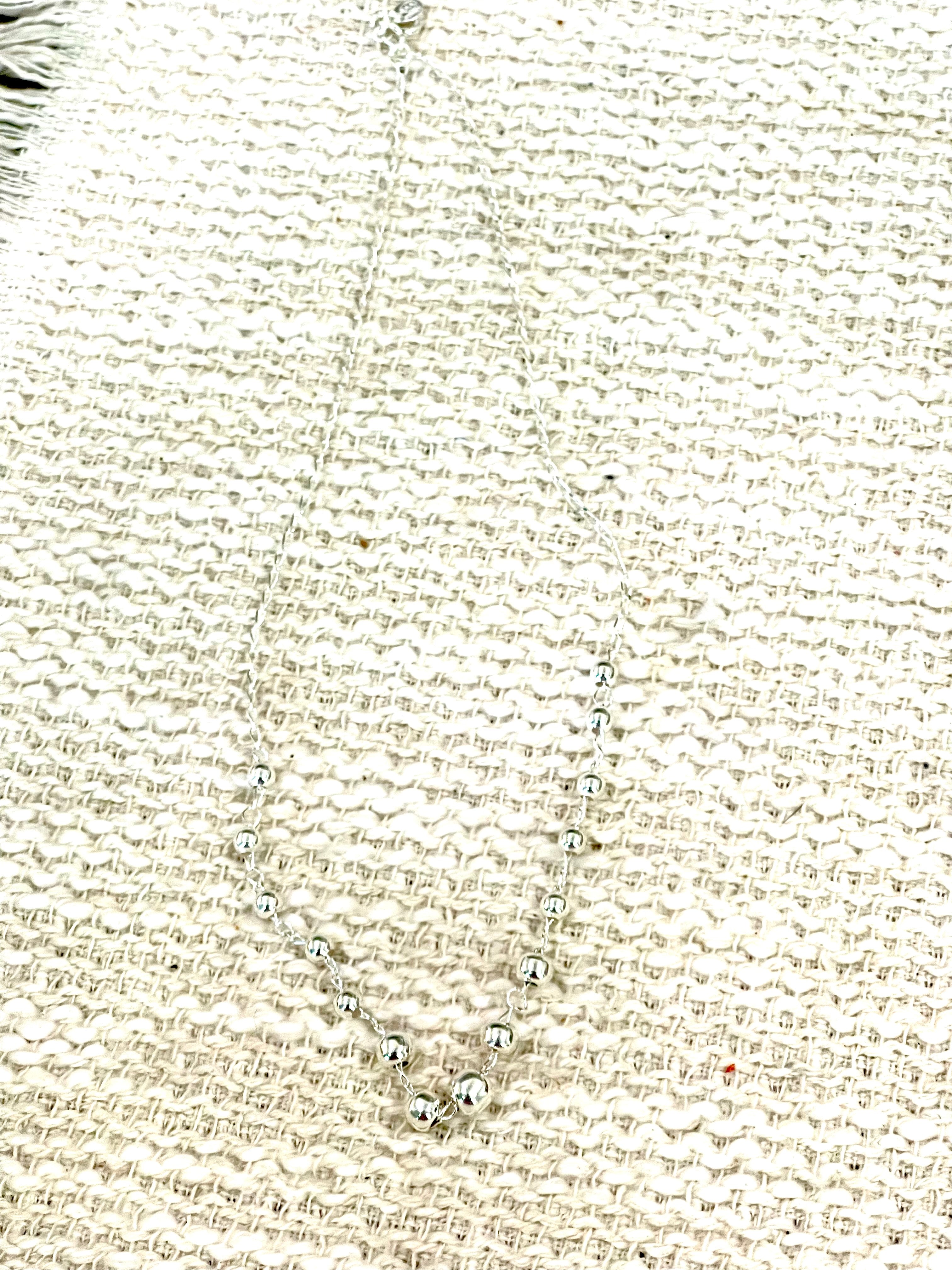 Handmade In Mexico Sterling Silver Chain Necklace