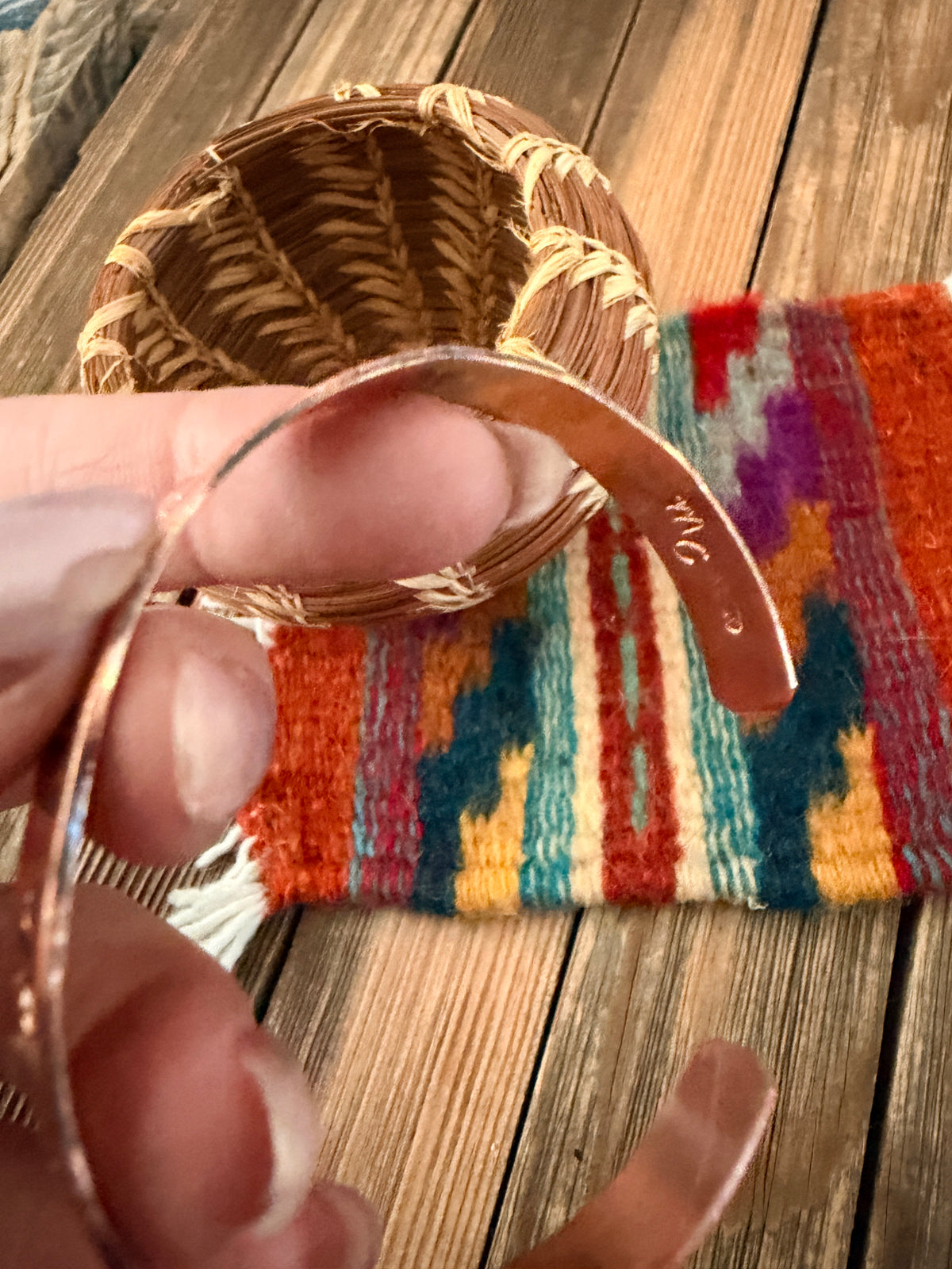 Handcrafted Copper Bear Paw Cuff Bracelet