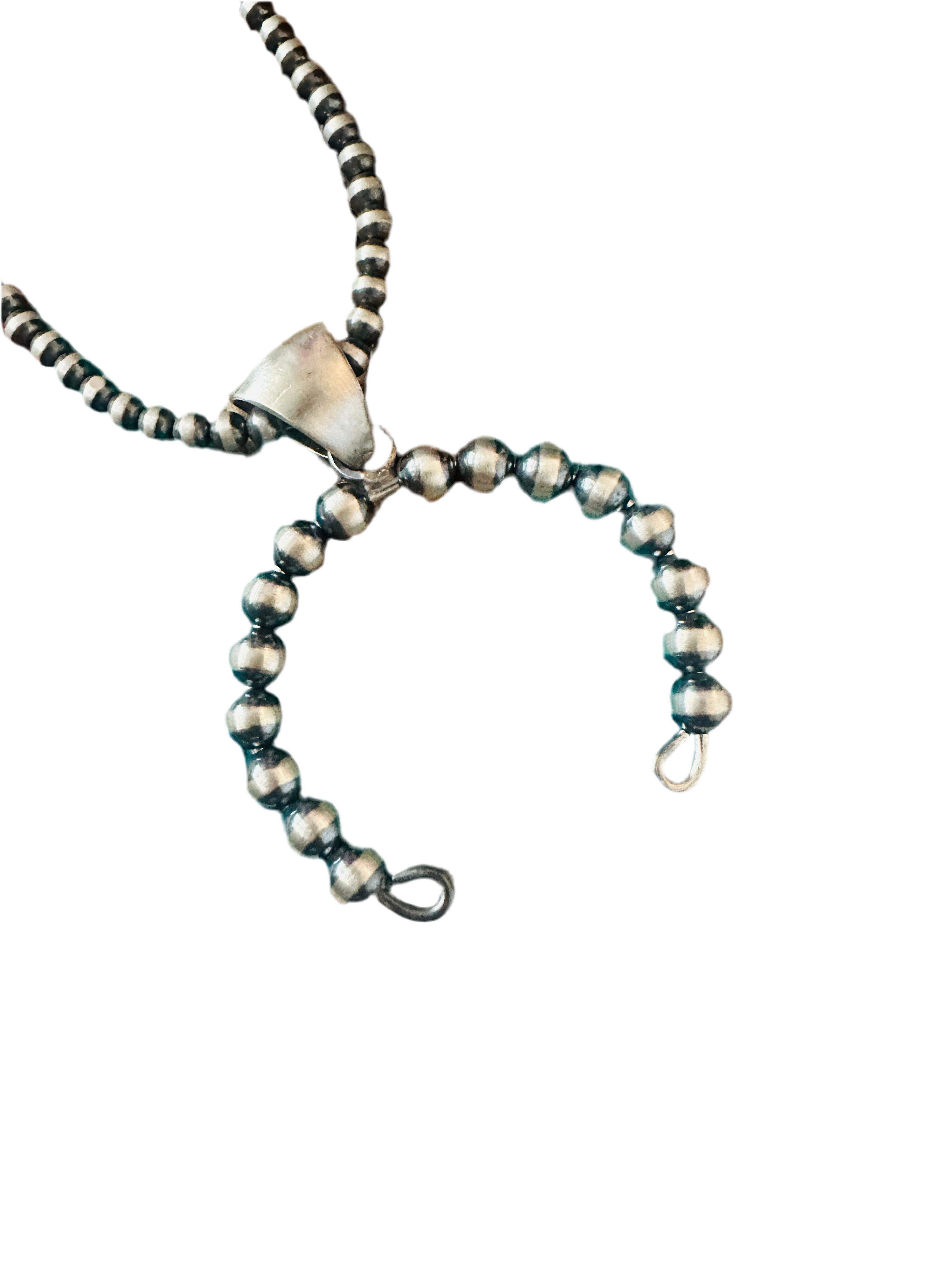 Handcrafted Sterling Silver Pearl Beaded Naja Pendant