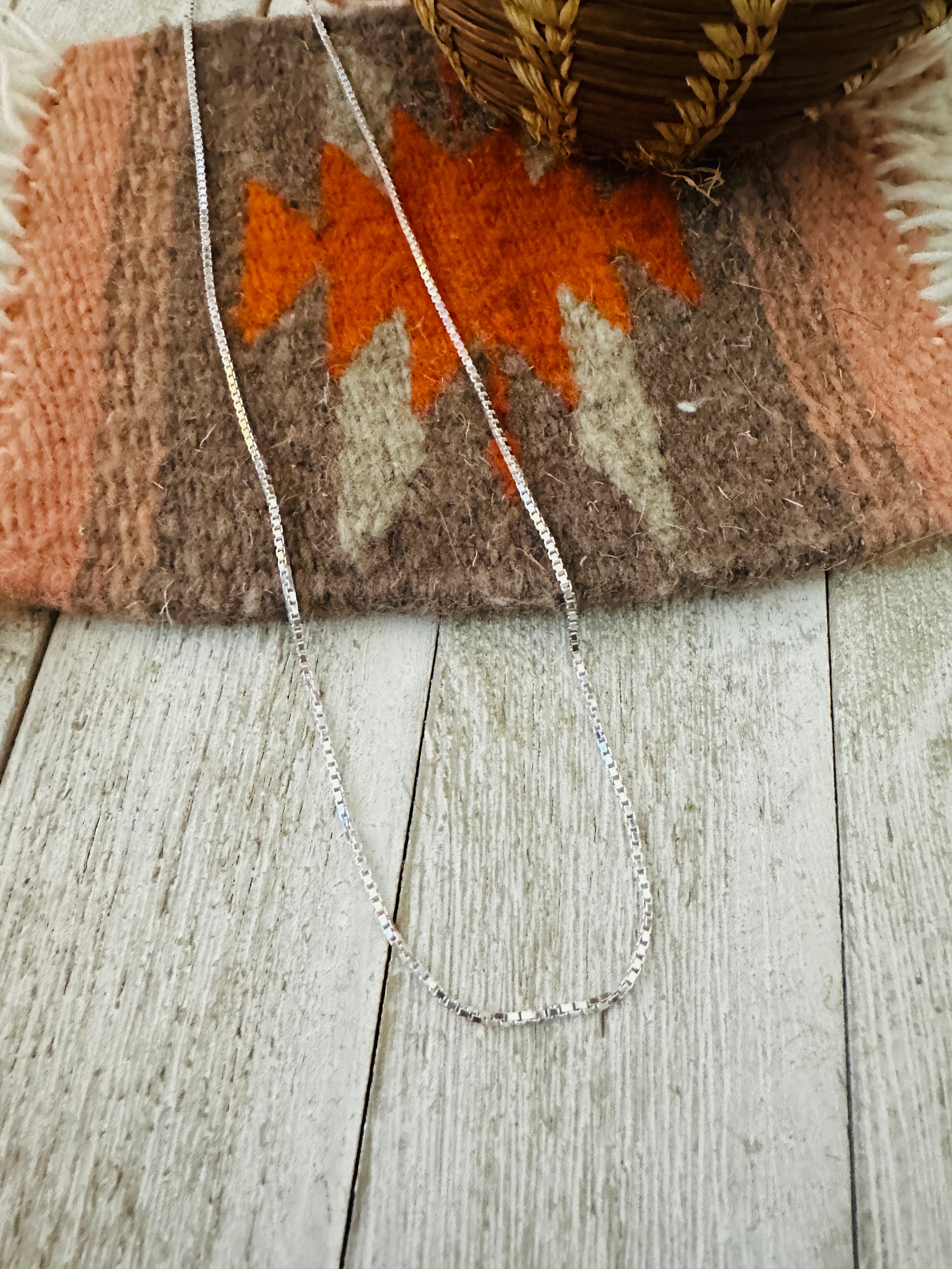 Italian Sterling Silver 18 Inch Chain Necklace