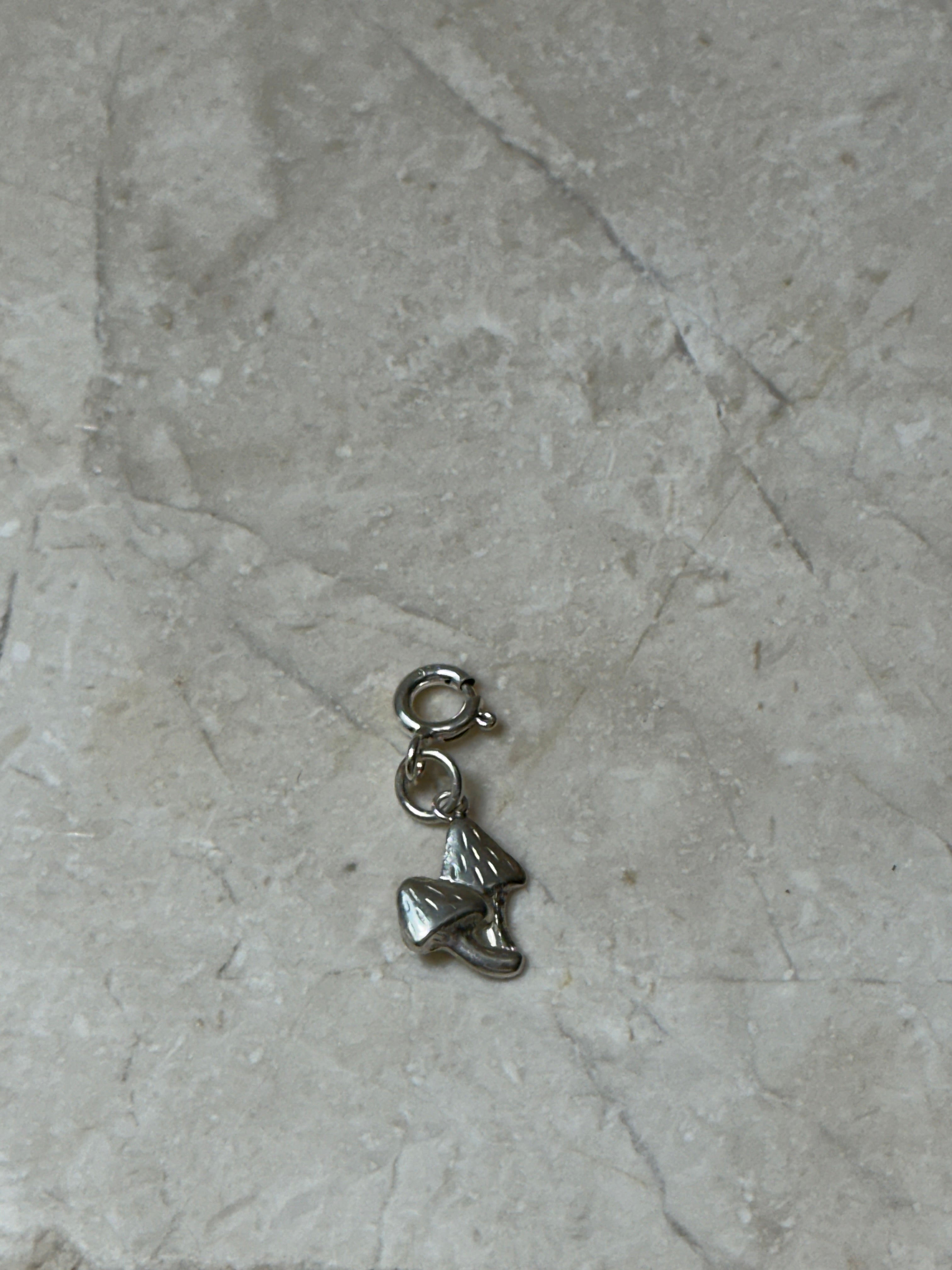 Sterling Silver Mushrooms Charm
