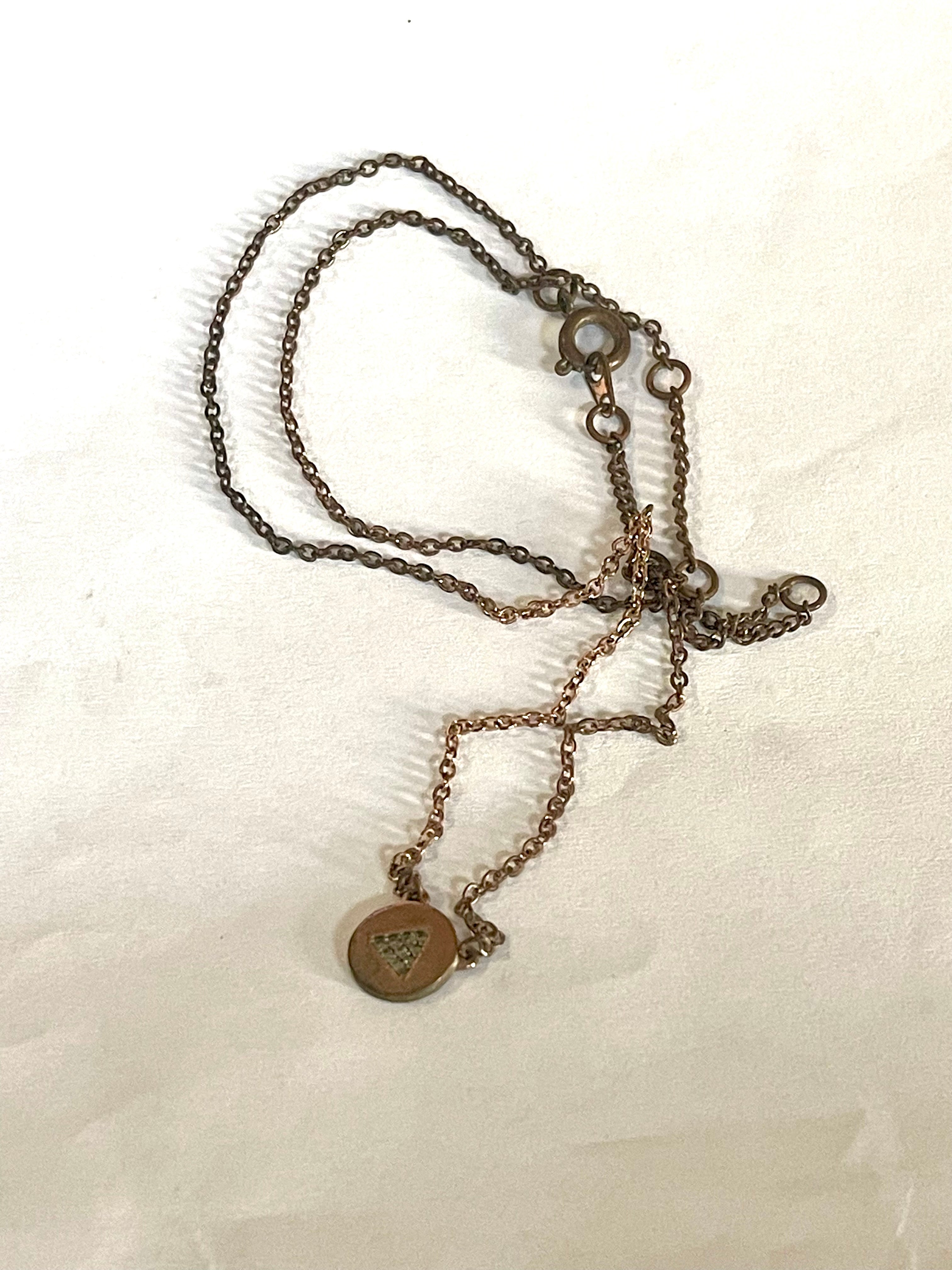 Vintage Handmade Copper Chain Necklace