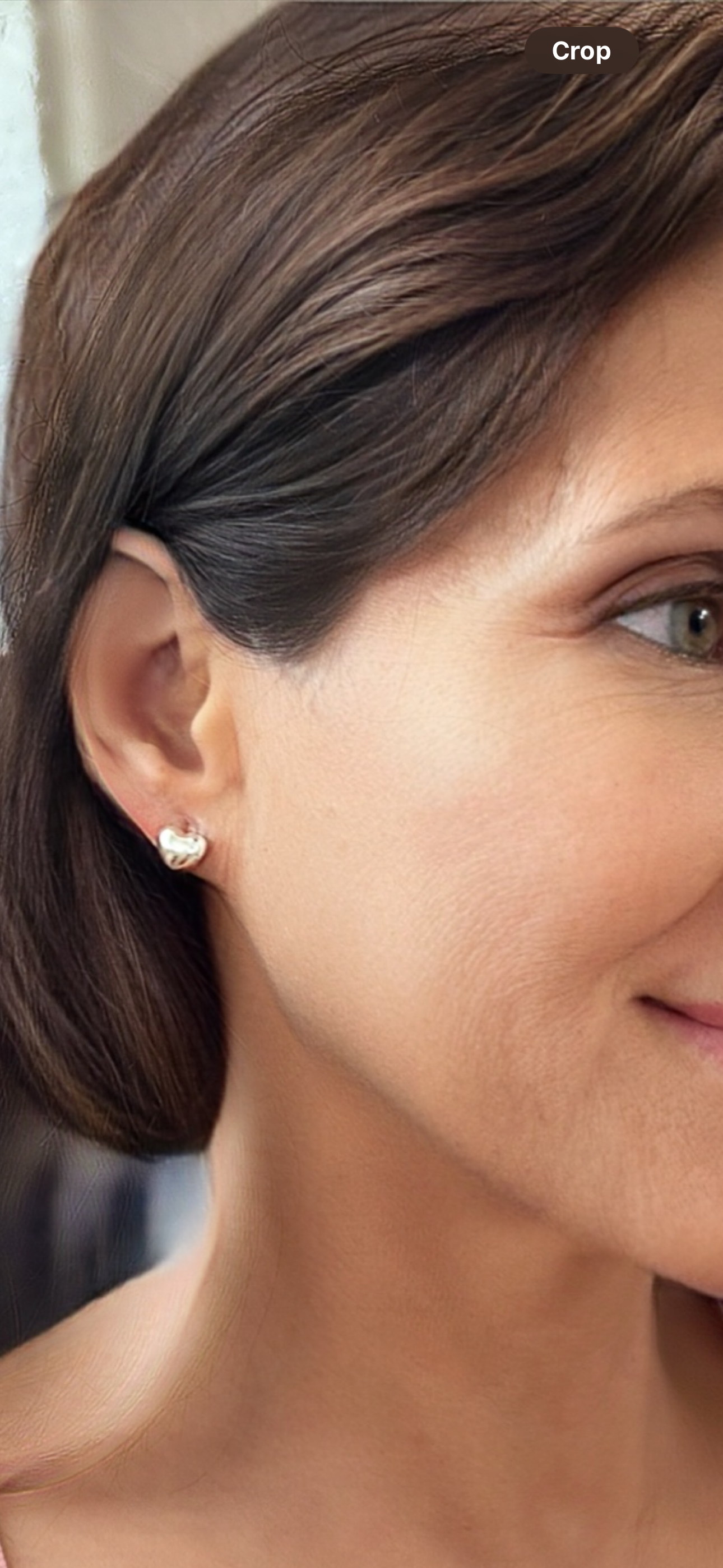 Puffed Heart Stud Earrings