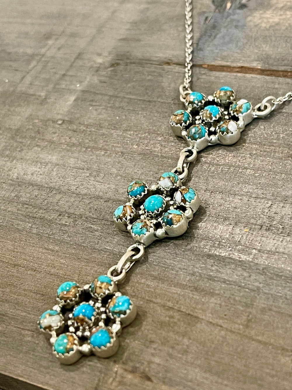 Handmade Sterling Silver & Spice Lariat Necklace