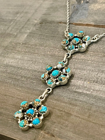 Handmade Sterling Silver & Spice Lariat Necklace