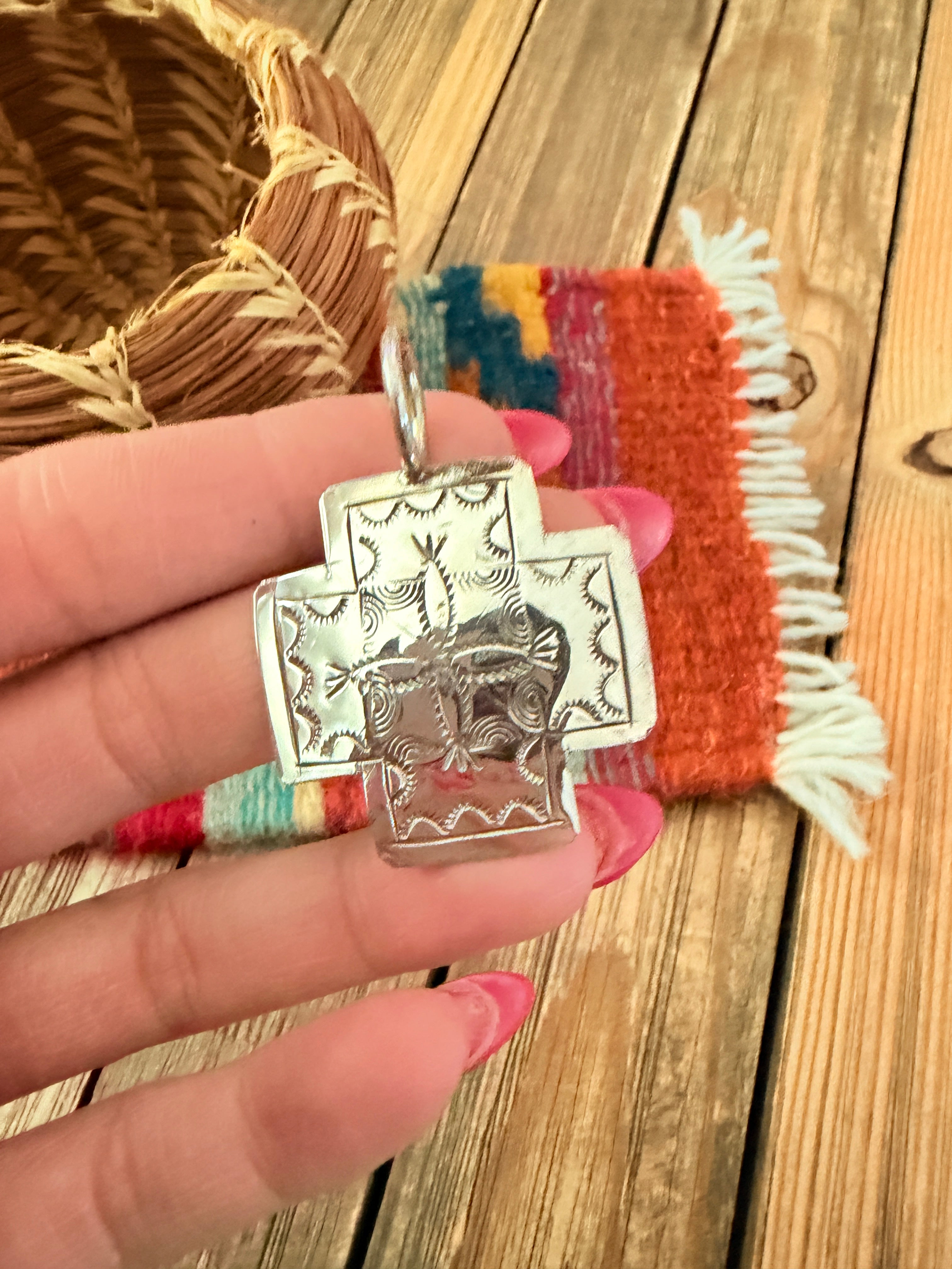 Handcrafted Sterling Silver Cross Pendant