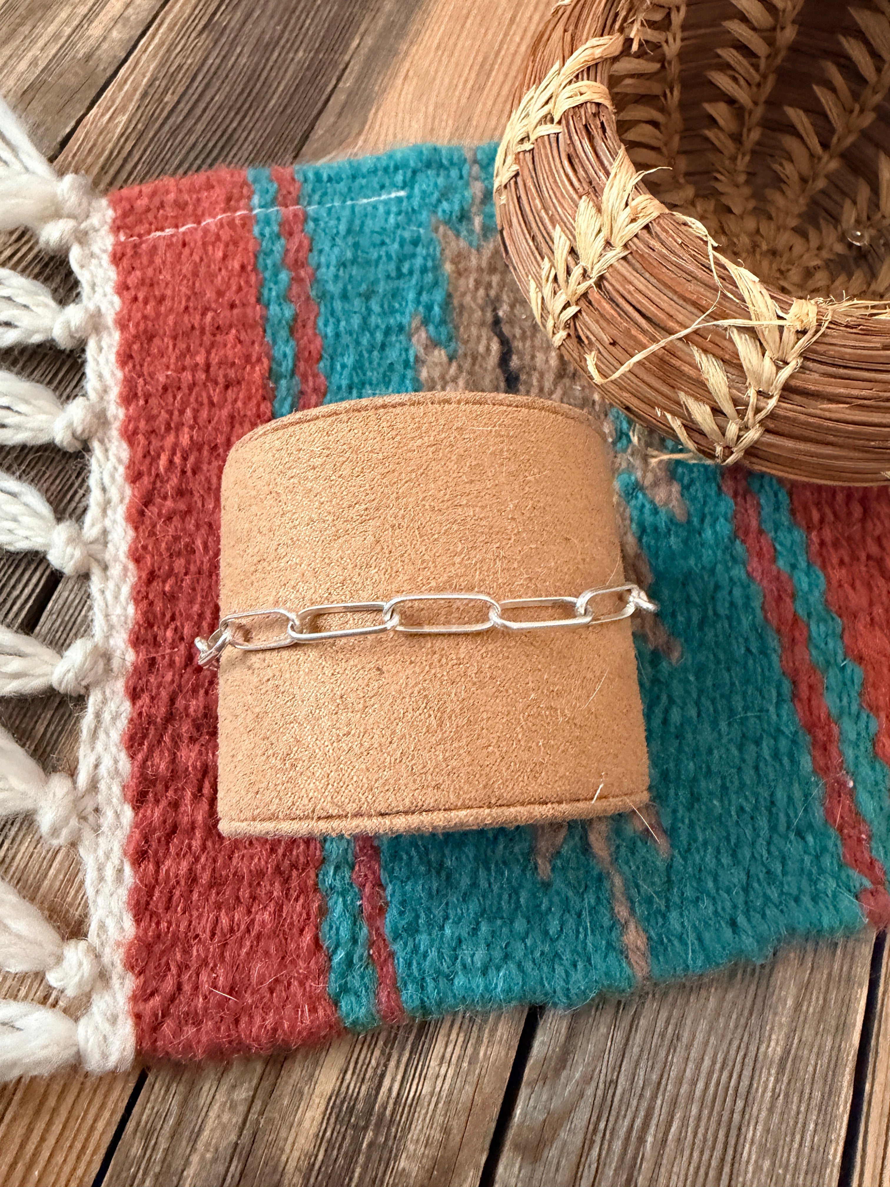 Handmade Sterling Silver Paperclip Link Bracelet